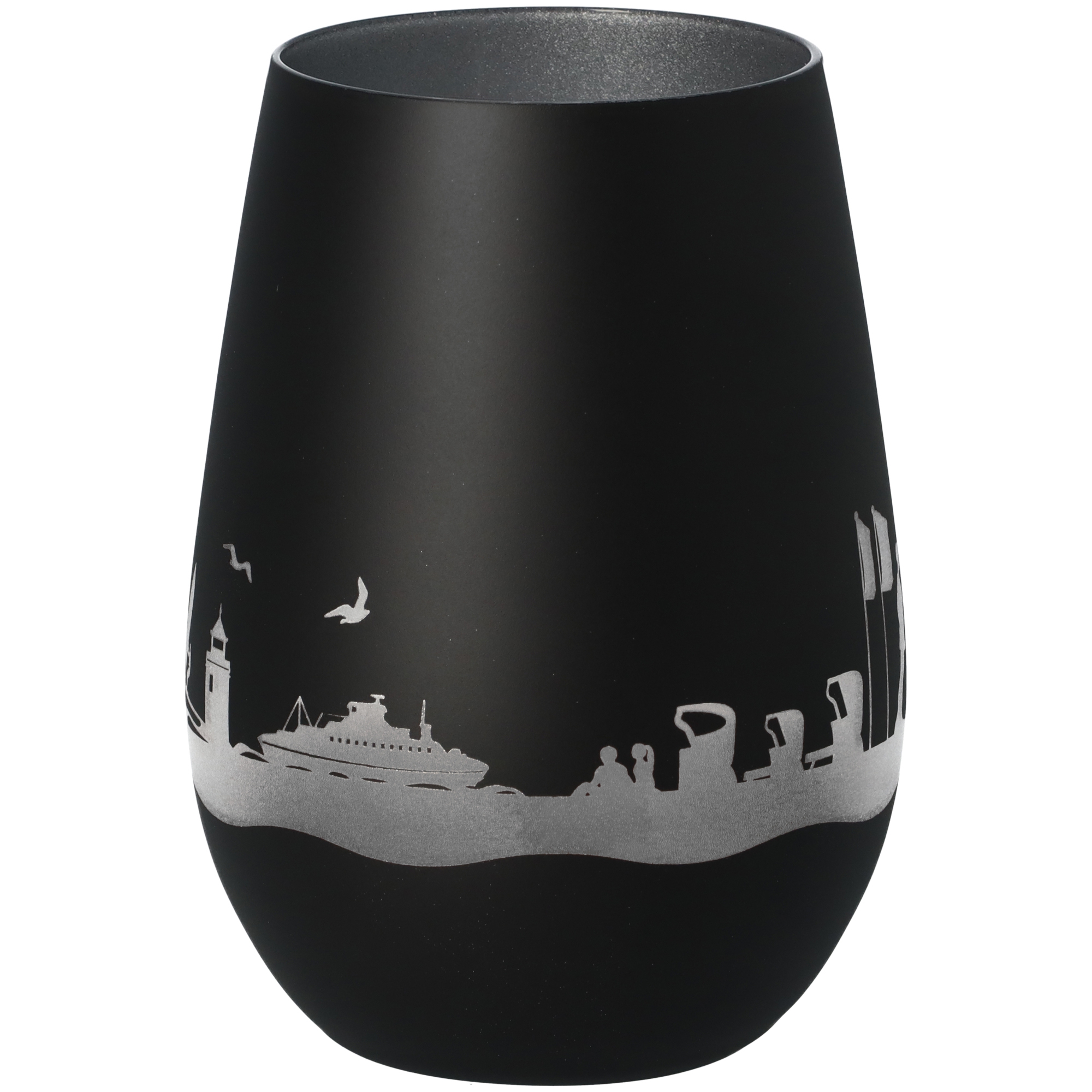 Windlicht Skyline Sylt Schwarz/Silber Windlicht Skyline Sylt Schwarz/Silber