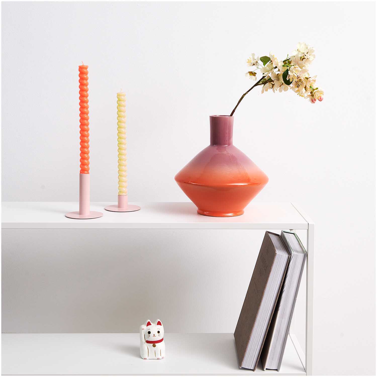 Spiralkerze groß - Sorbet Gelb Ø 2,4cm Spiralkerze groß - Sorbet Gelb Ø 2,4cm