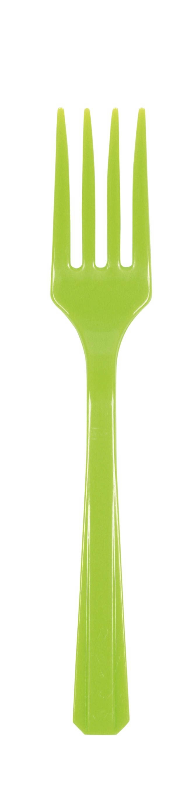Kiwi Grün - 10 Plastikgabeln Kiwi Grün - 10 Plastikgabeln