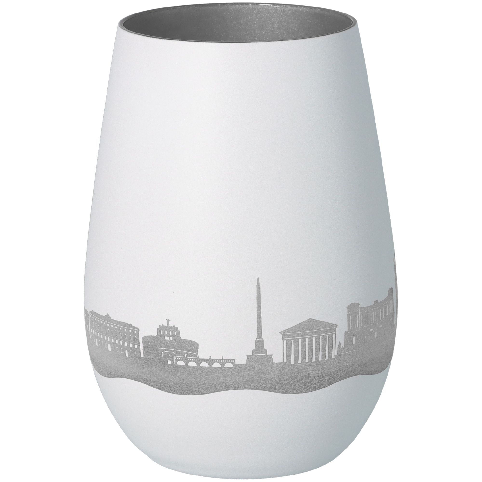 Windlicht Skyline Rom Weiß/Silber Windlicht Skyline Rom Weiß/Silber