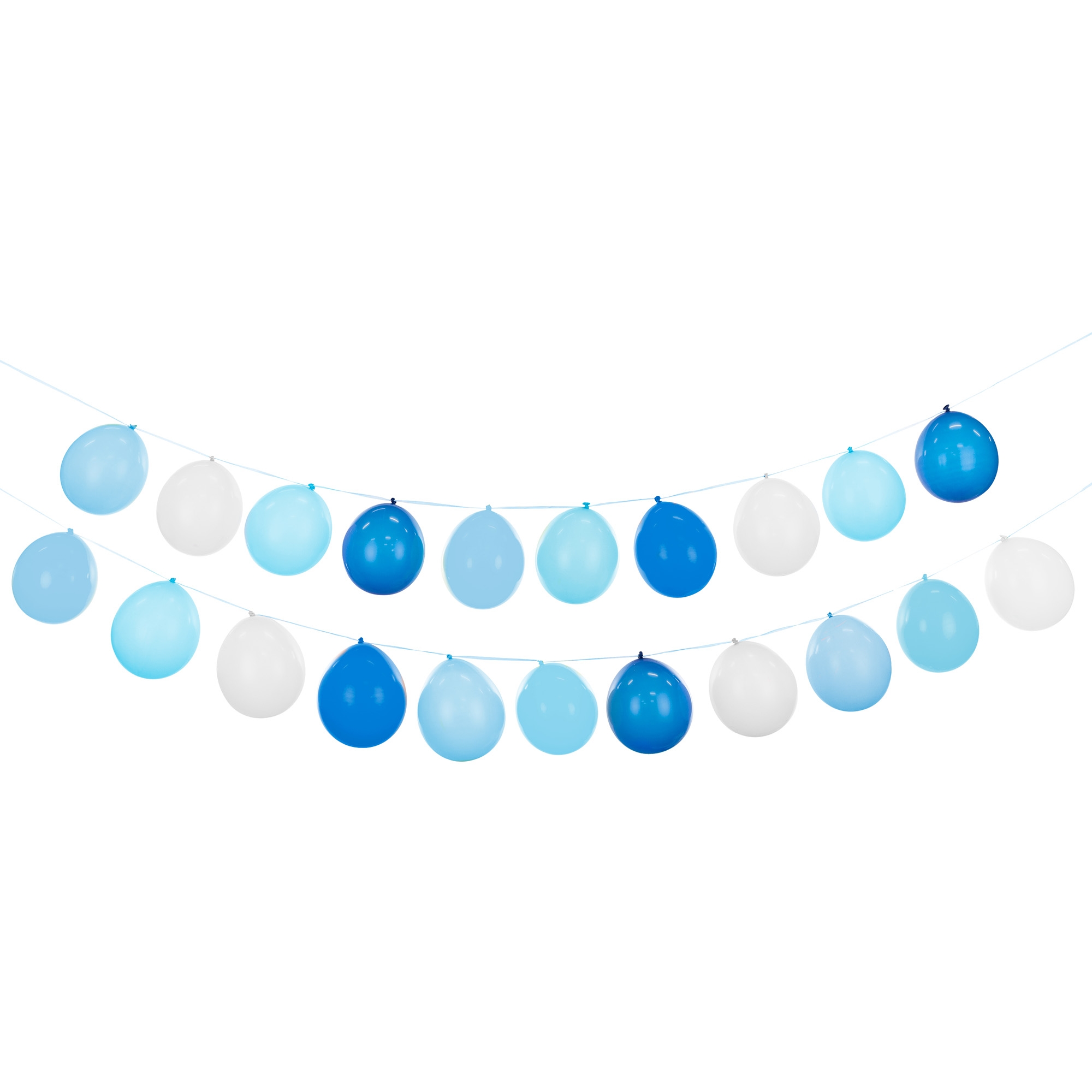 Ballongirlande 3in1, Blau Zubehor, Schmuck, Halskette, Ballon