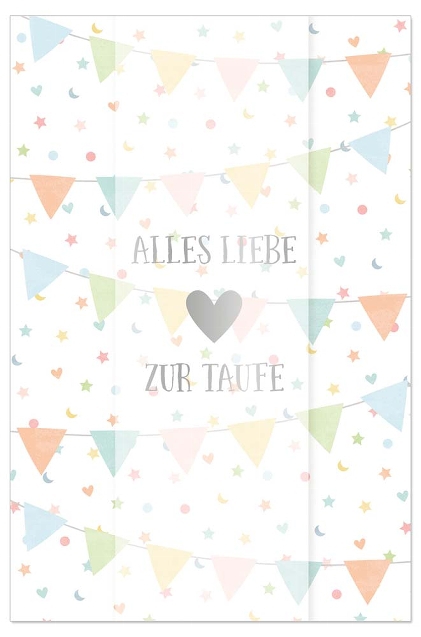 Grußkarte "Alles Liebe zur Taufe" Grußkarte "Alles Liebe zur Taufe"