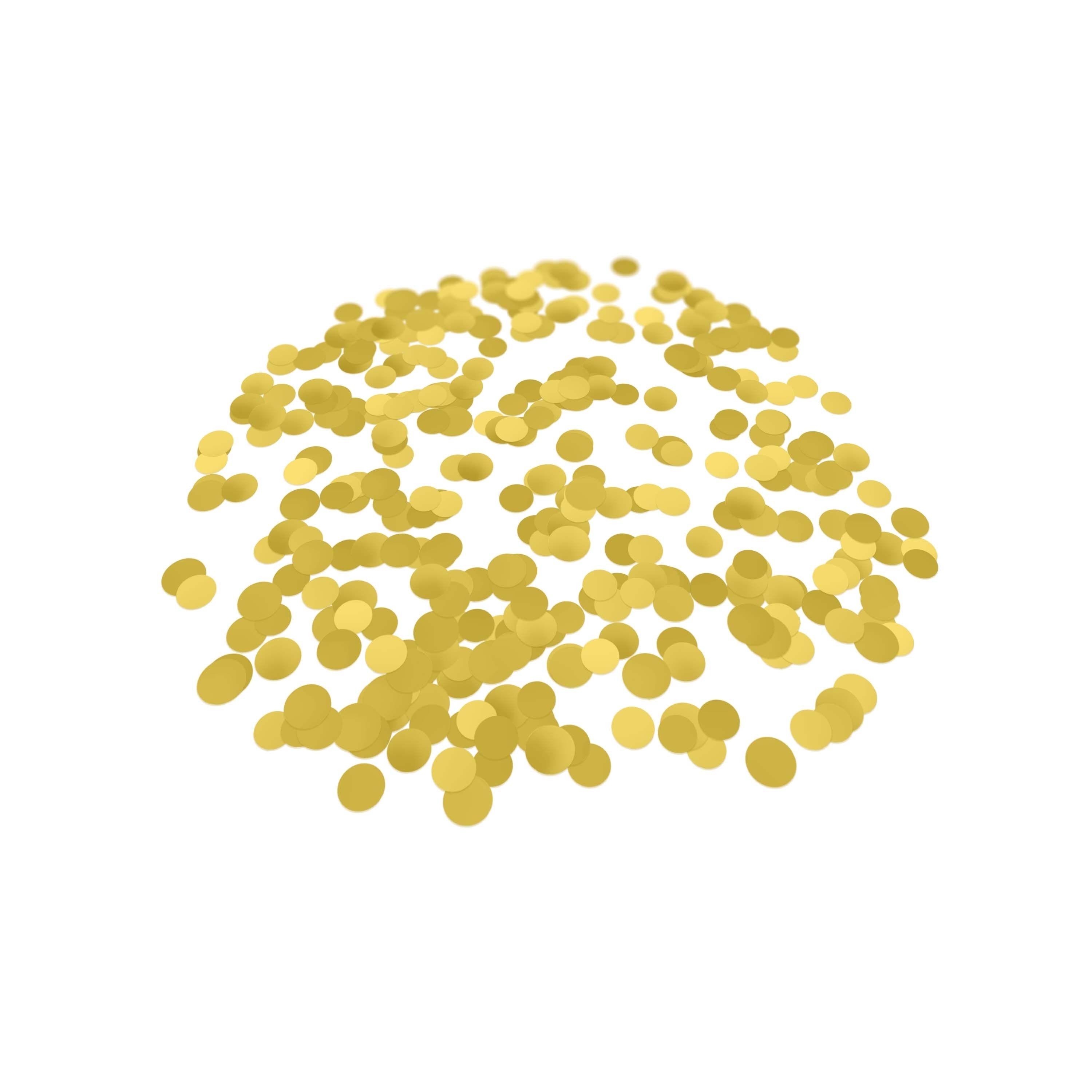 Folienkonfetti 2cm Rund 100g Satin Gold