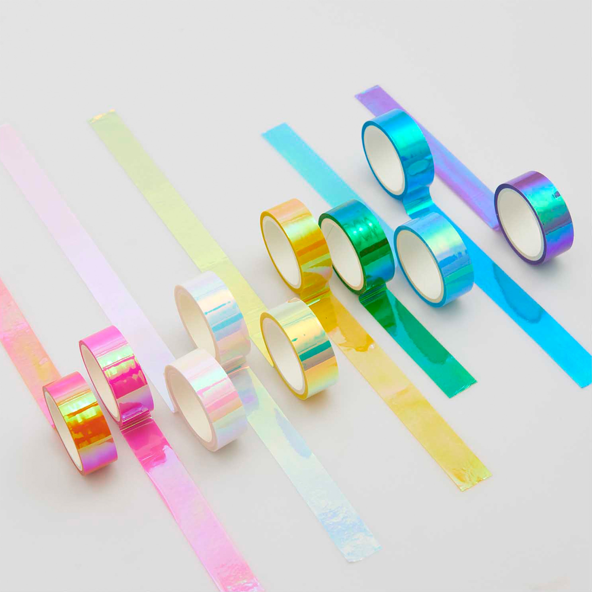 10 Tapes im Set "Mirror" Rainbow
