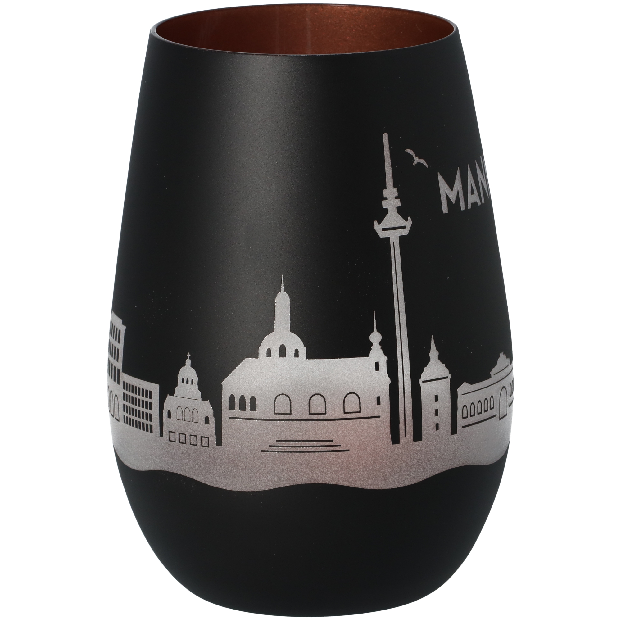 Windlicht Skyline Mannheim Schwarz/Bronze Windlicht Skyline Mannheim Schwarz/Bronze