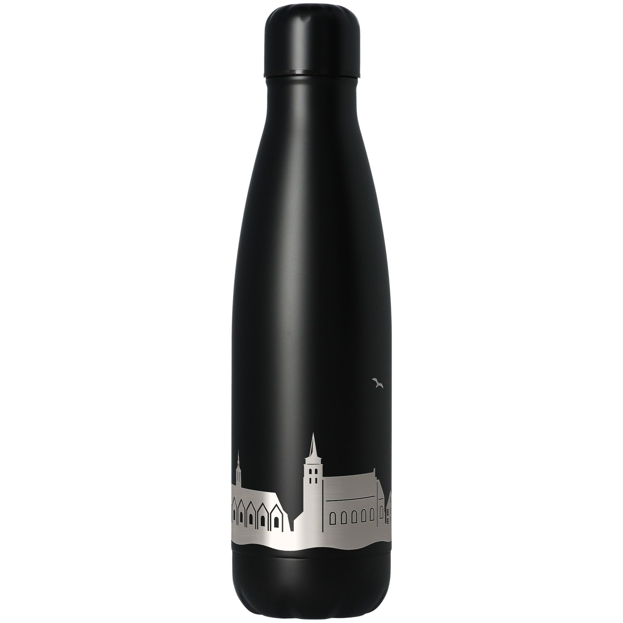Trinkflasche Skyline Hermannsburg Schwarz 500ml Flasche, Wasserflasche, Shaker