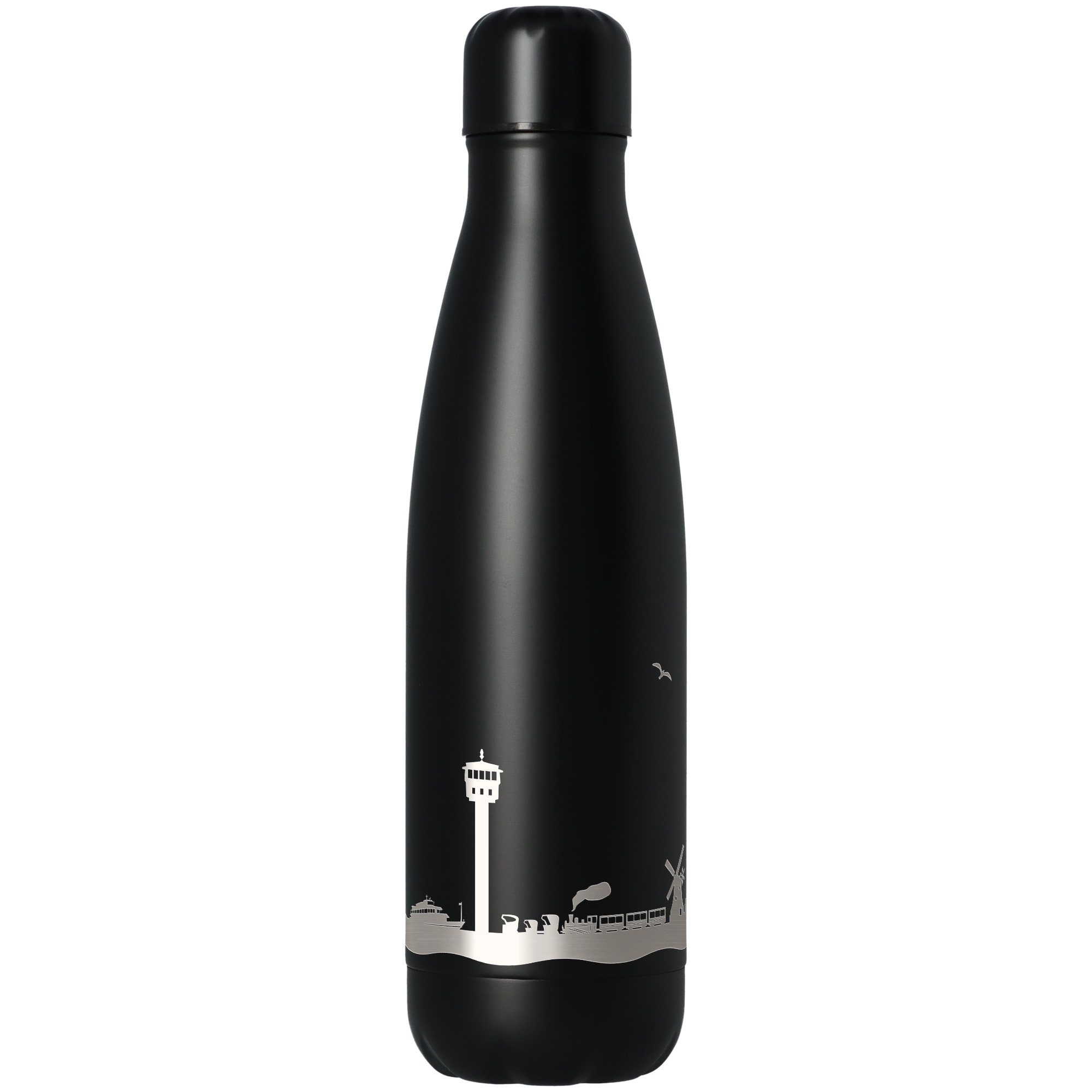 Trinkflasche Skyline Kühlungsborn Schwarz 500ml