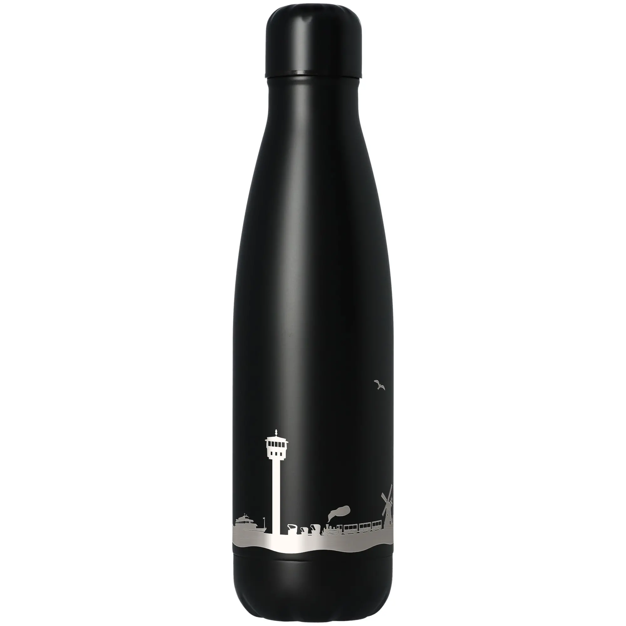 Trinkflasche Skyline Kühlungsborn Schwarz 500ml