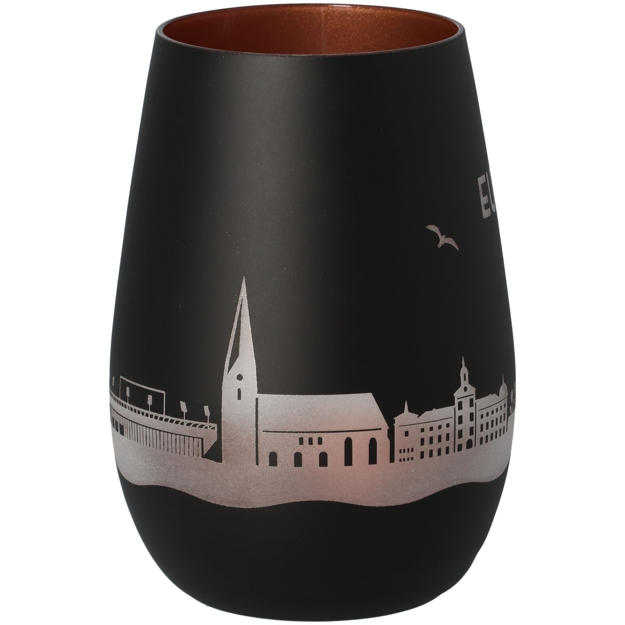 Windlicht Skyline Eutin Schwarz/Bronze Krug, Töpferei, Vase, Tasse