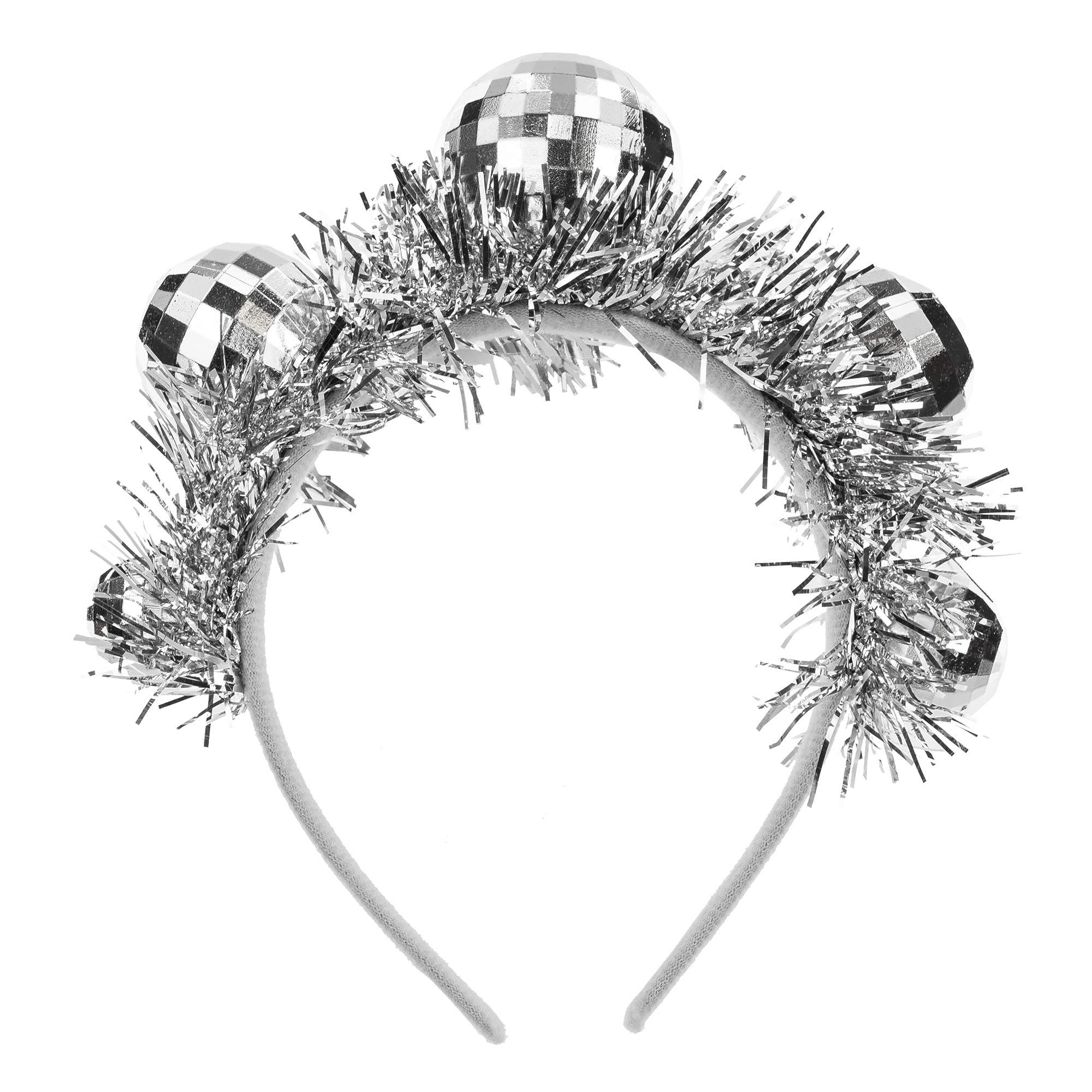 Haarreif "Silberne Discokugeln" Zubehor, Schmuck