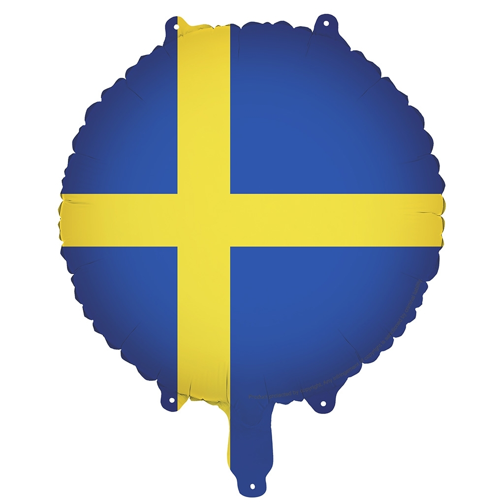 Ballon, Flagge, Schwedenflagge, Nationalkennzeichen, Runder Ballon