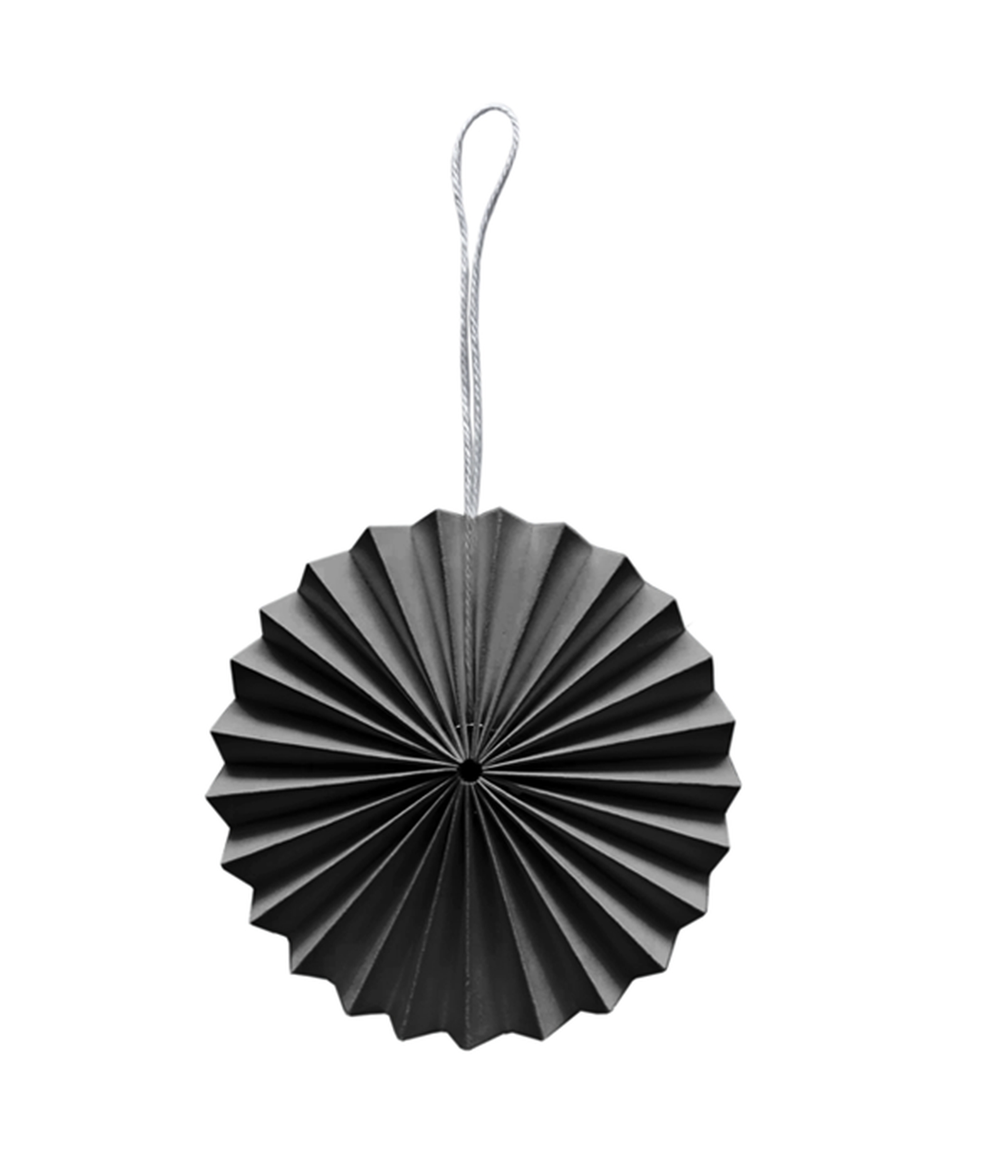 10 Papier Ornamente - Grau