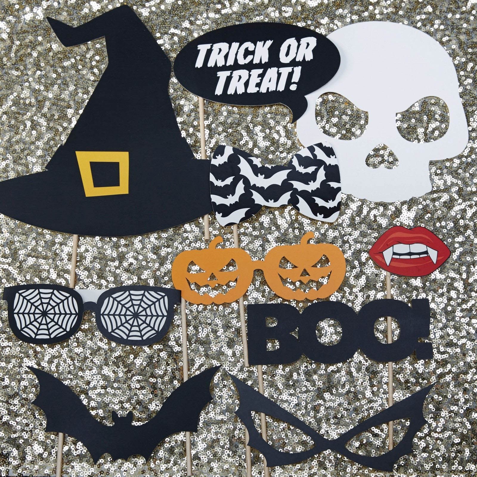 Trick or Treat - Halloween Photo Booth Set 10 tlg. Trick or Treat - Halloween Photo Booth Set 10 tlg.