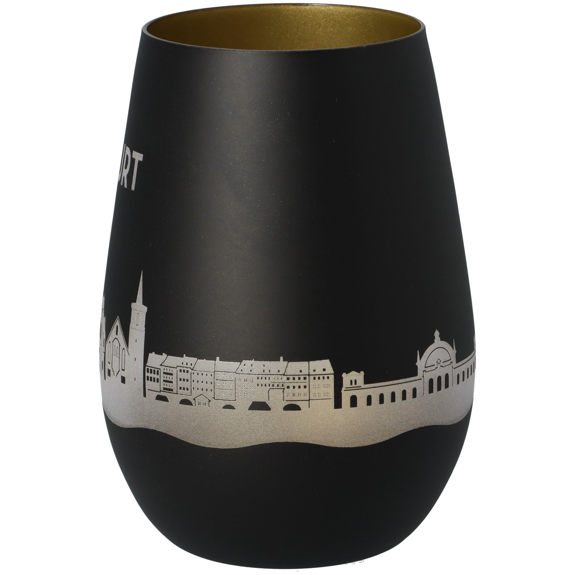 Windlicht Skyline Erfurt Schwarz/Gold Windlicht Skyline Erfurt Schwarz/Gold
