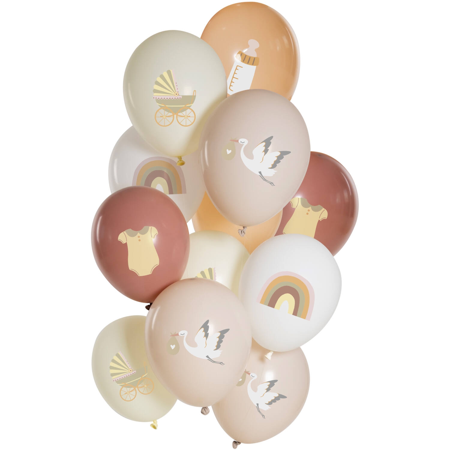 12 Latexballons im Set "Sweet Baby" Ø 33cm