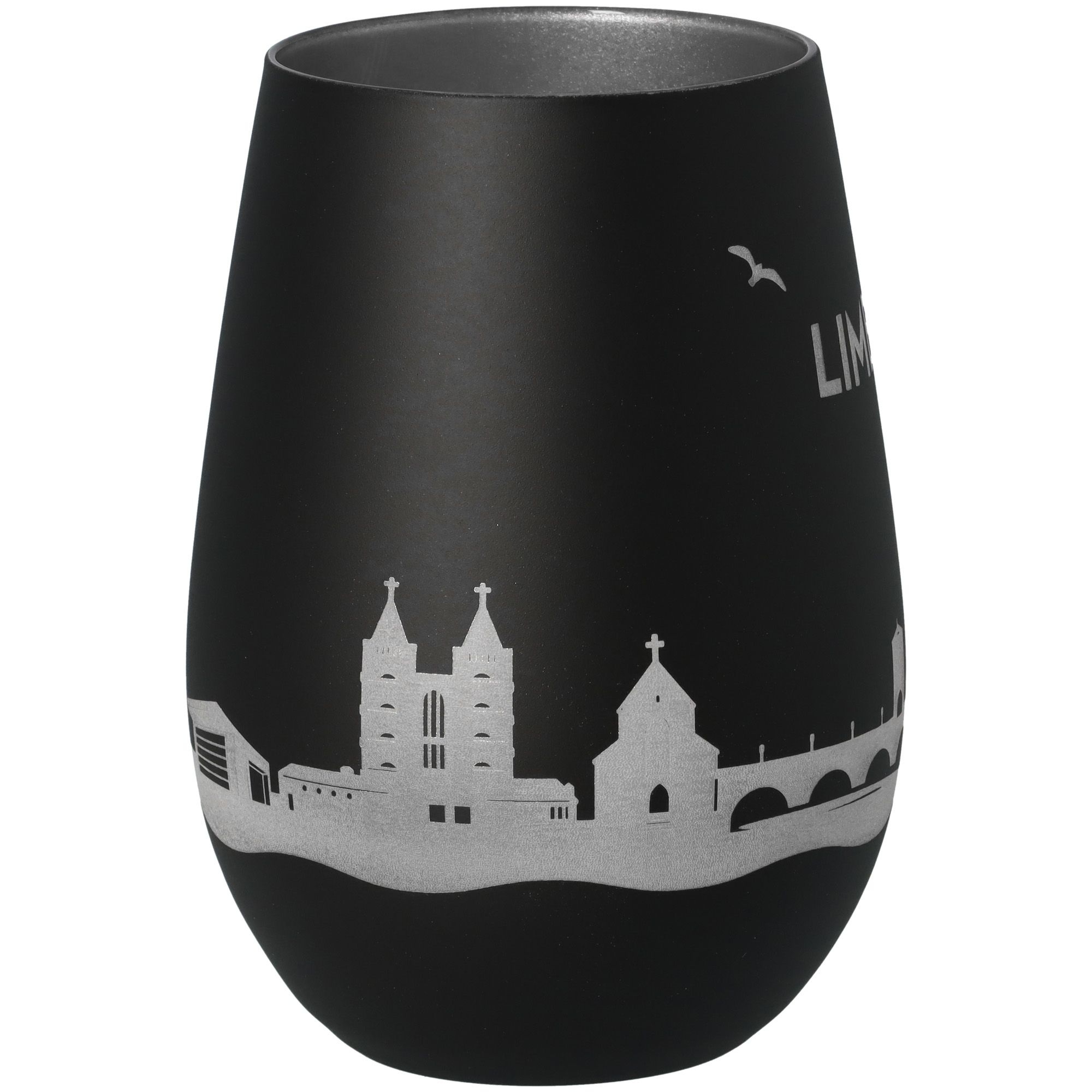 Windlicht Skyline Limburg Schwarz/Silber Töpferei, Krug, Vase, Glas