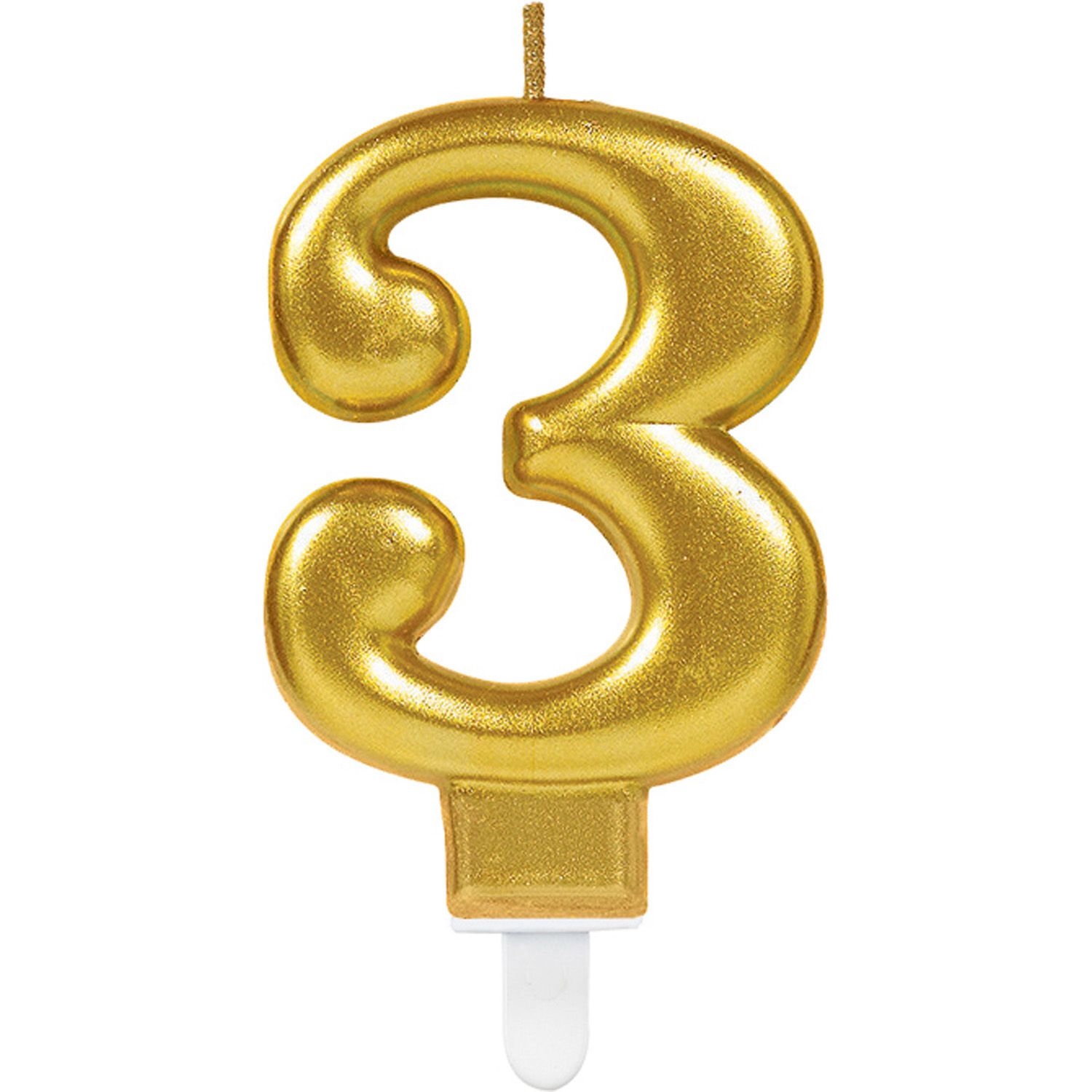 Sparkling Celebrations Gold - Zahlenkerze "3"