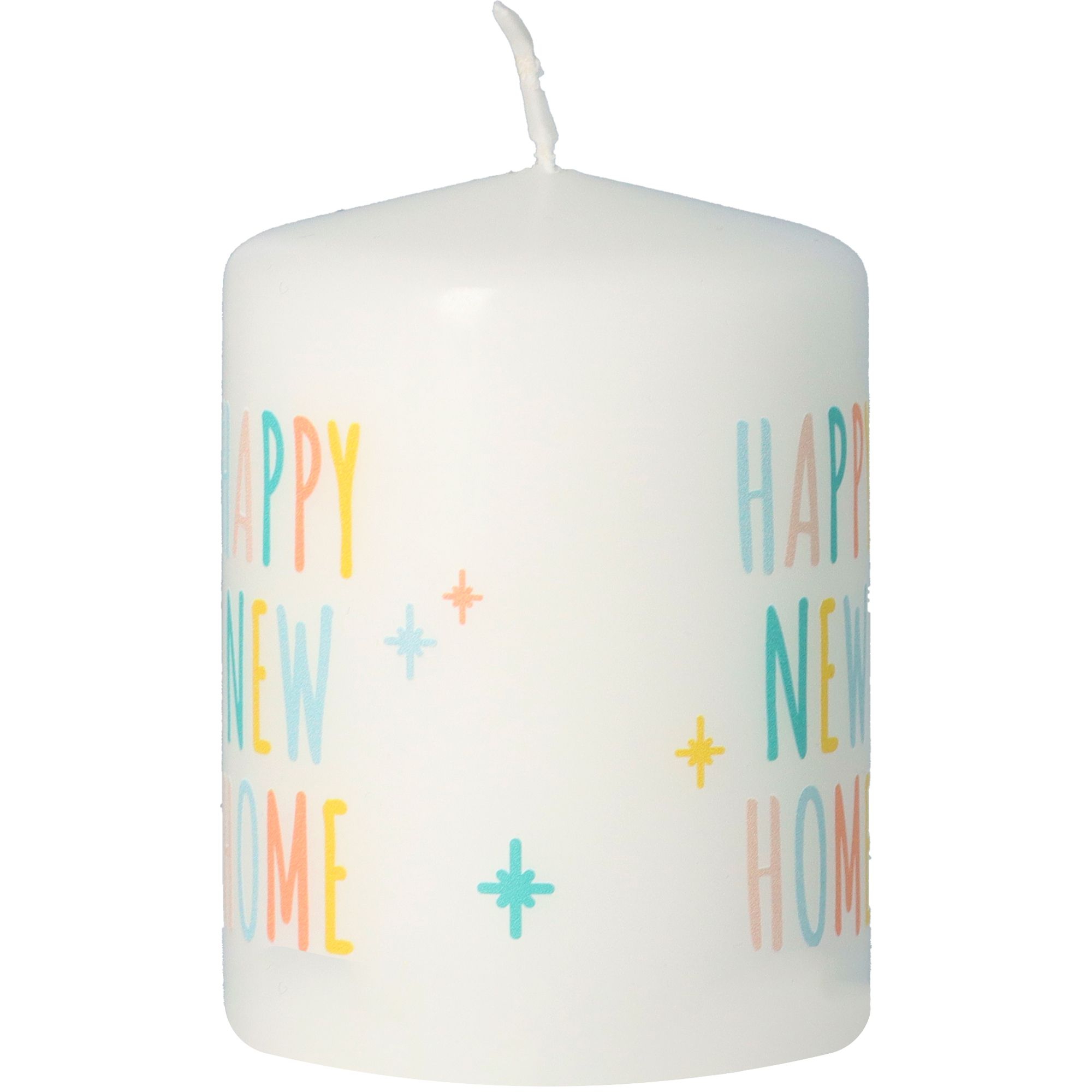 Kerze Weiß "Happy New Home" Kerze Weiß "Happy New Home"
