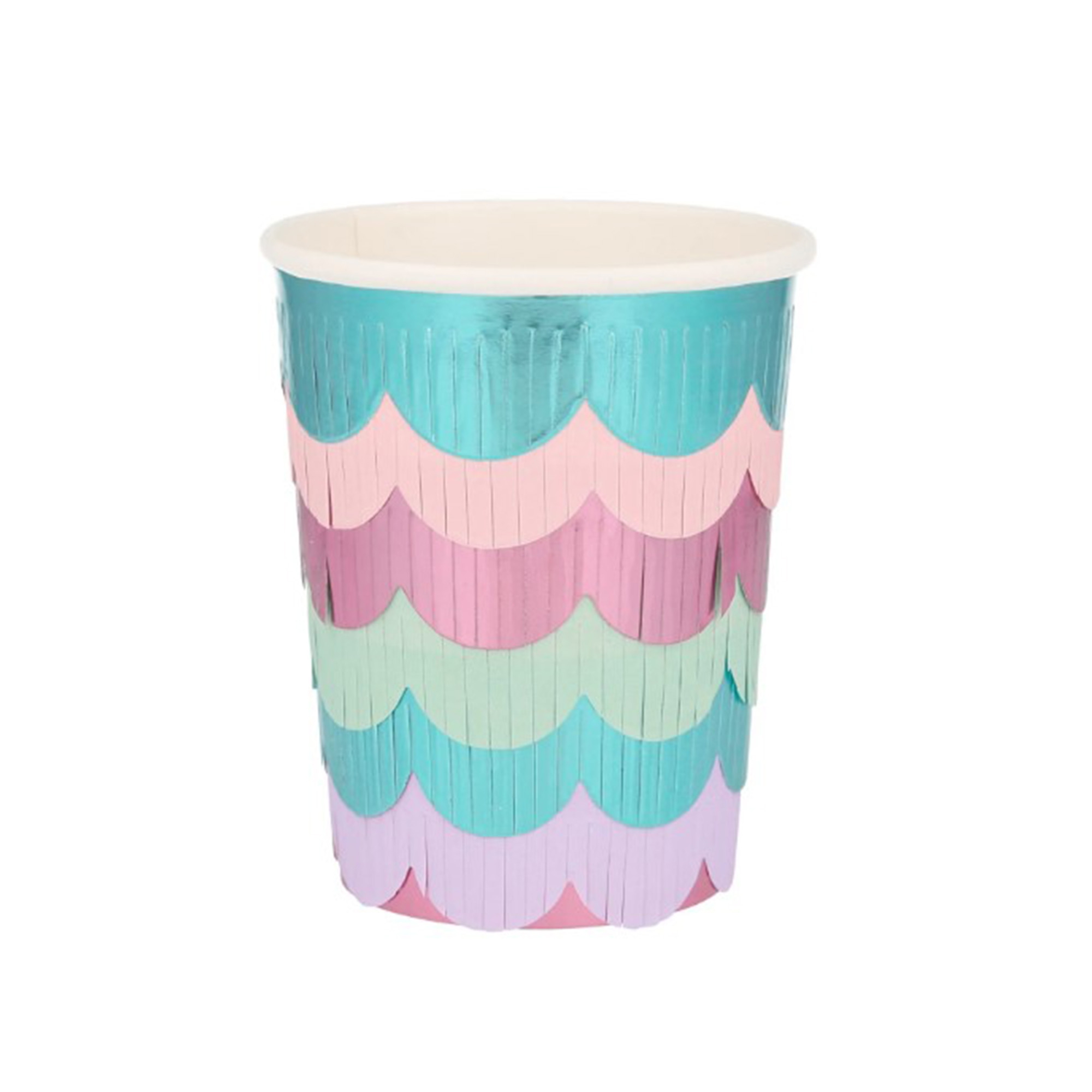 Meri Meri - 8 Pappbecher Meerjungfrauen Schuppen Meri Meri - 8 Pappbecher Meerjungfrauen Schuppen