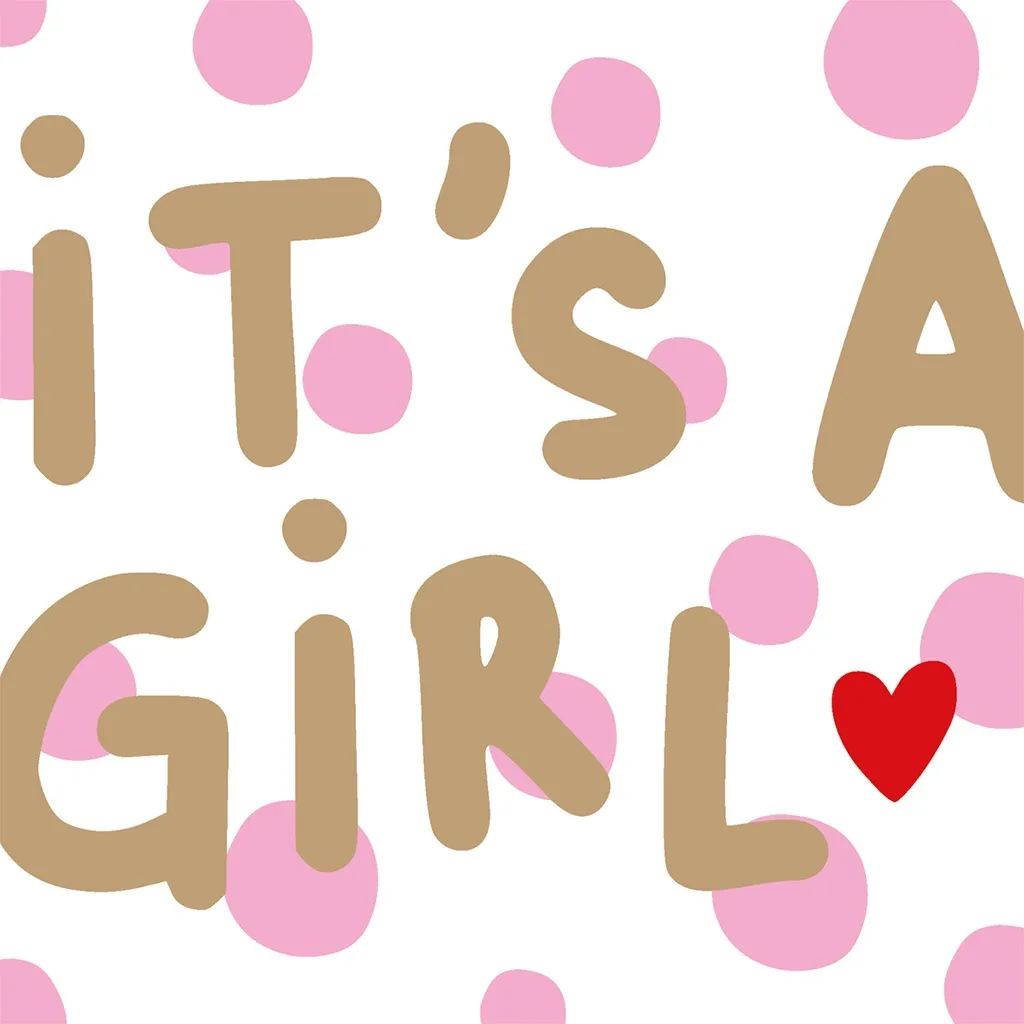 20 Servietten "It´s a Girl" 33x33cm