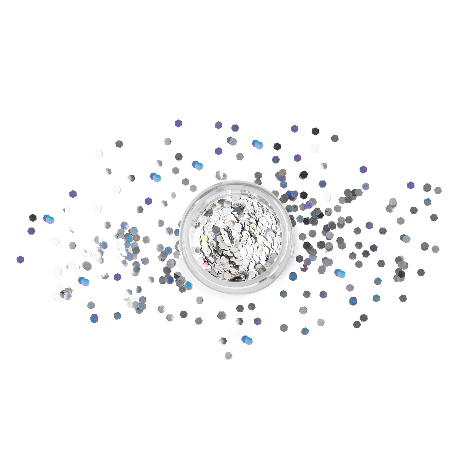 Glitzer für Gesicht und Körper in Holografisch, 3 g Glitzer für Gesicht und Körper in Holografisch, 3 g