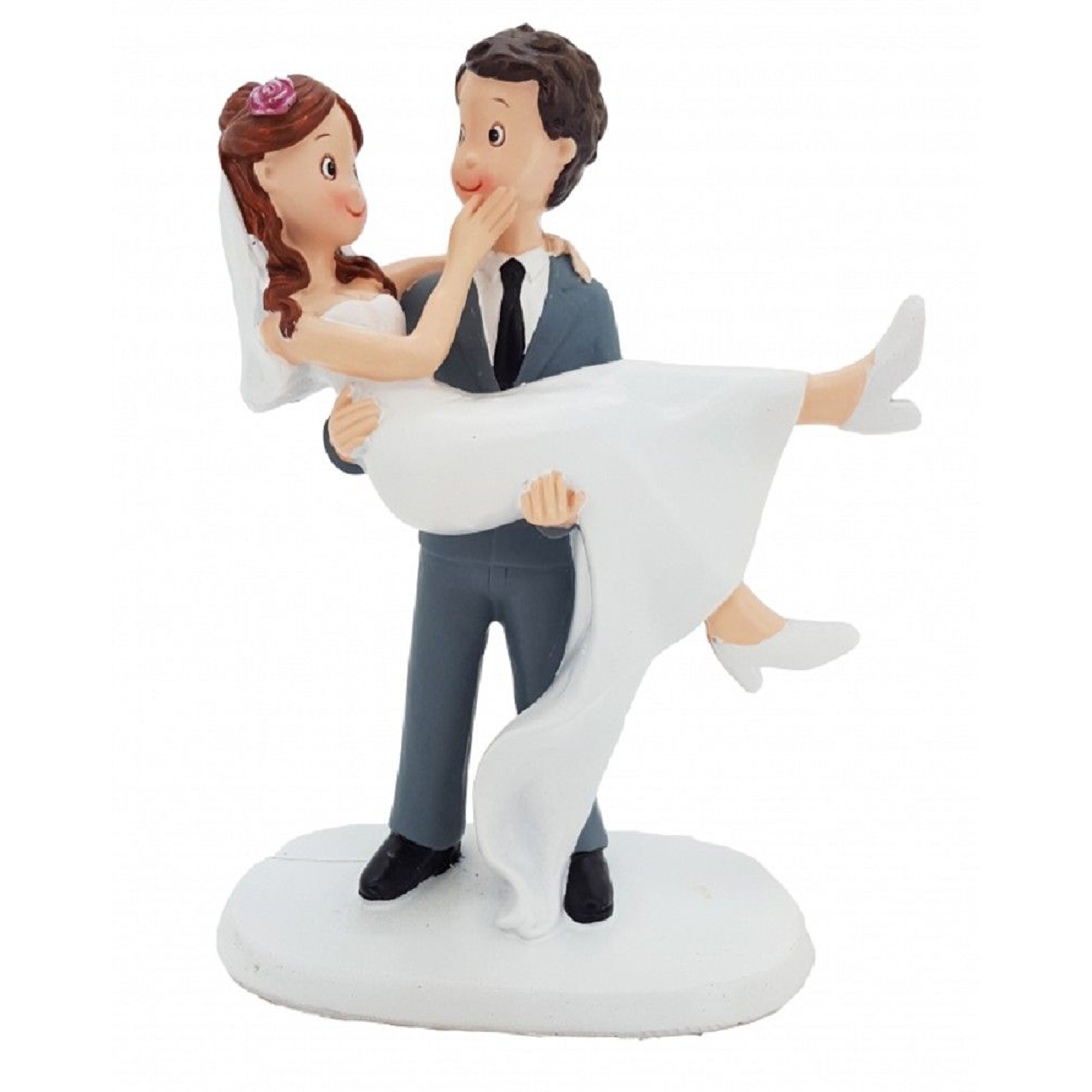 Figur "Bräutigam trägt Braut" Figur, Erwachsener, Weiblich, Person, Frau