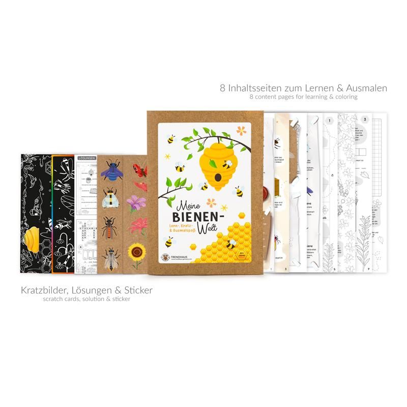 Meine Bienenfreunde - Activity Heft zum Lernen, Ausmalen und gestalten Meine Bienenfreunde - Activity Heft zum Lernen, Ausmalen und gestalten