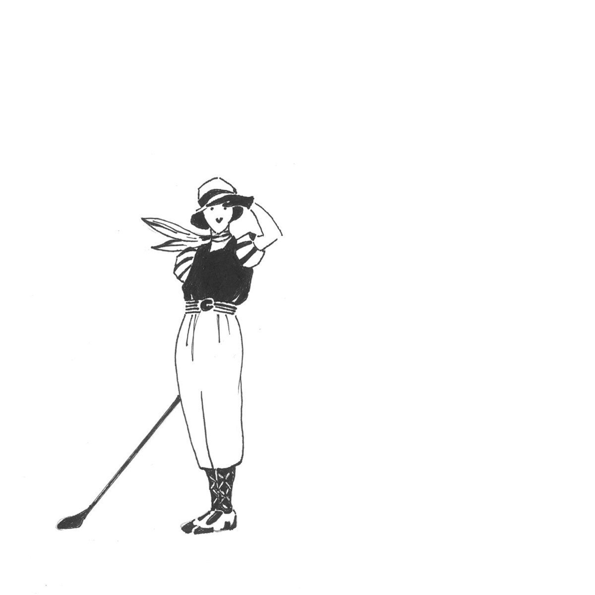 20 Servietten "Golf" 33x33cm Leute, Person, Kunst