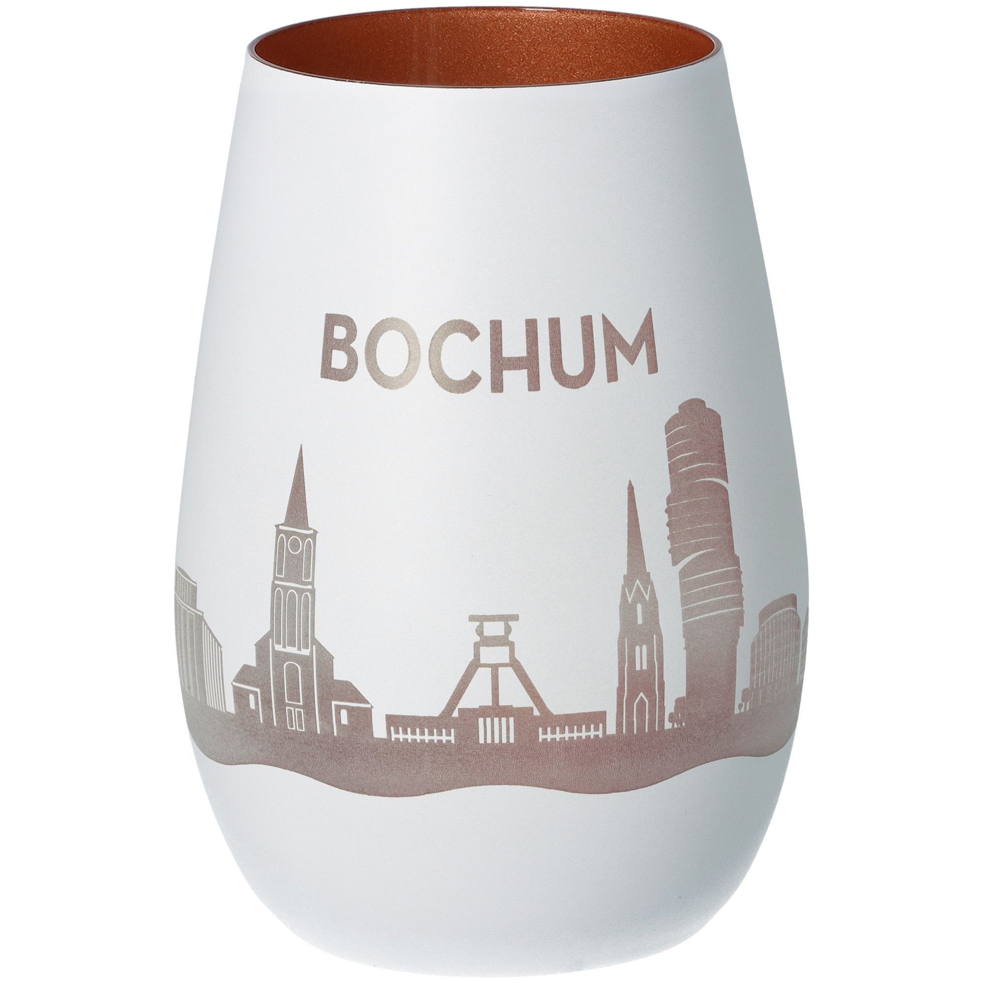 Windlicht Skyline Bochum Weiß/Bronze Windlicht Skyline Bochum Weiß/Bronze
