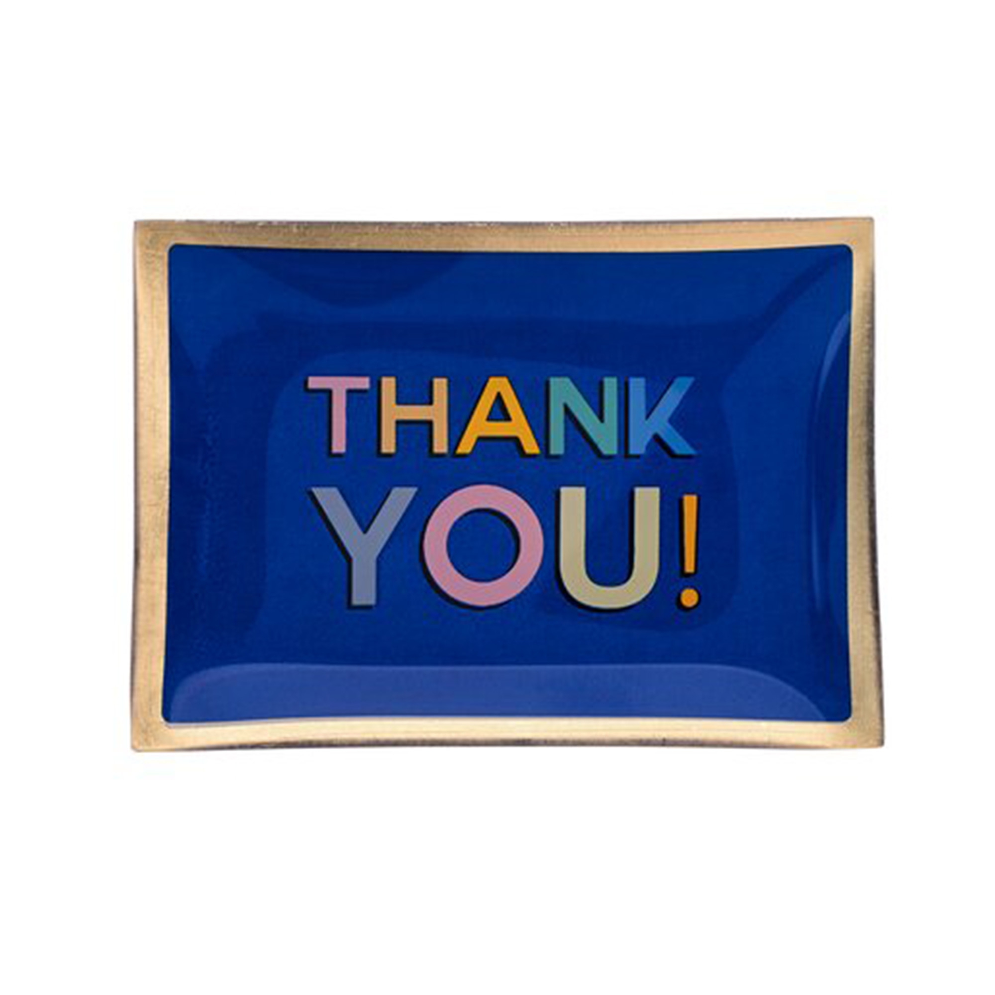 Glasteller "Thank you", Blau - M Glasteller "Thank you", Blau - M