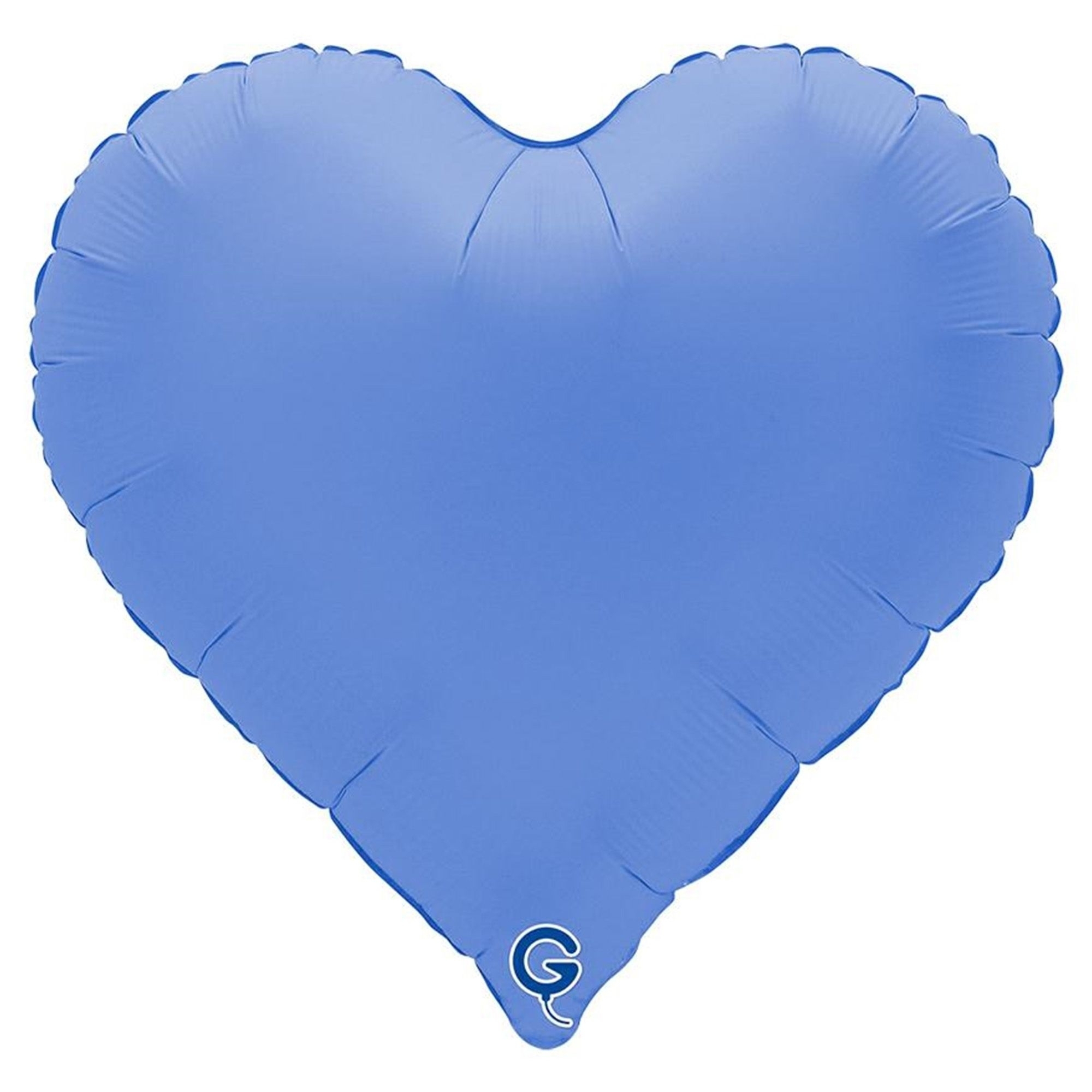 Herzform, Ballon, Blau, Foil, aufblasbar