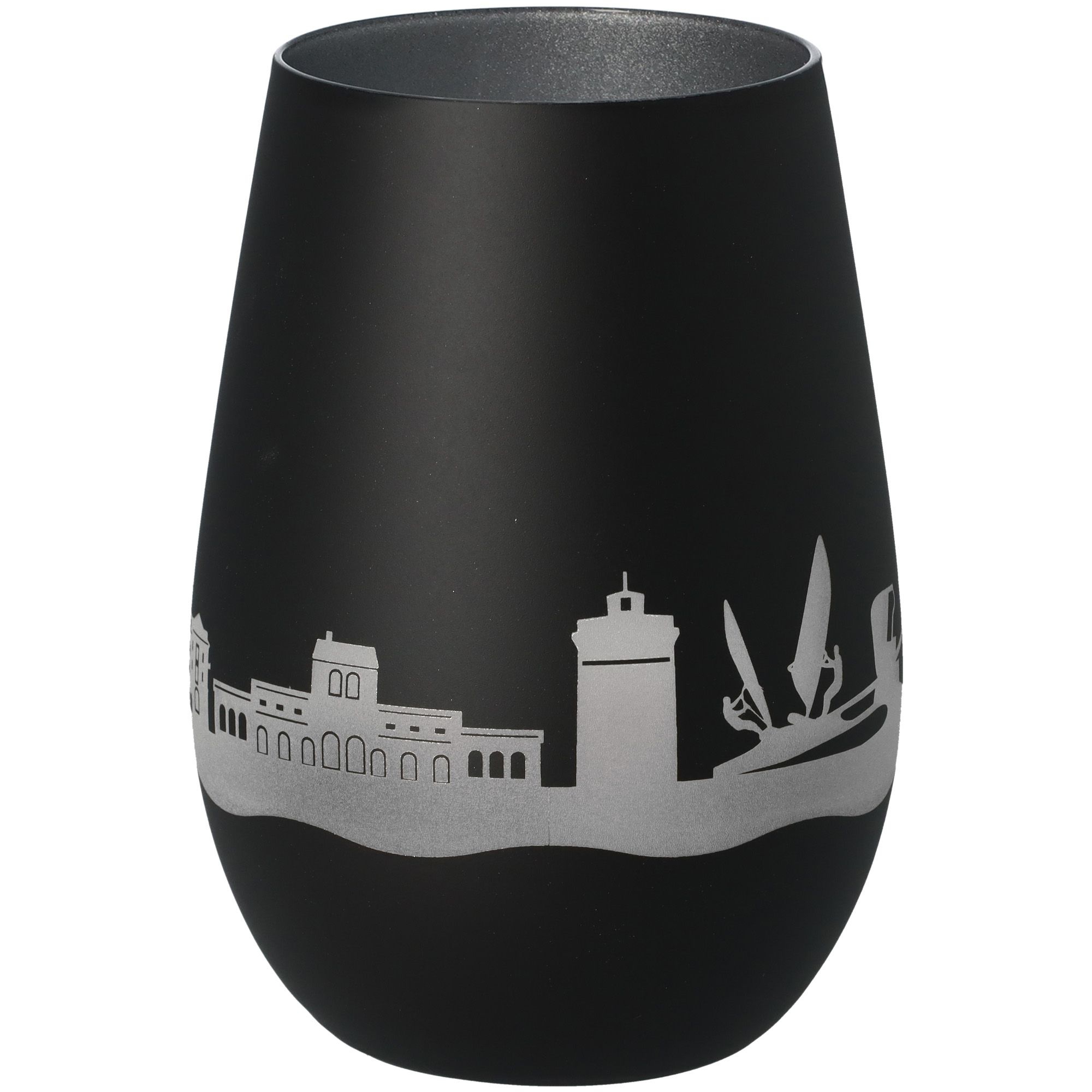 Windlicht Skyline Juist Schwarz/Silber Windlicht Skyline Juist Schwarz/Silber