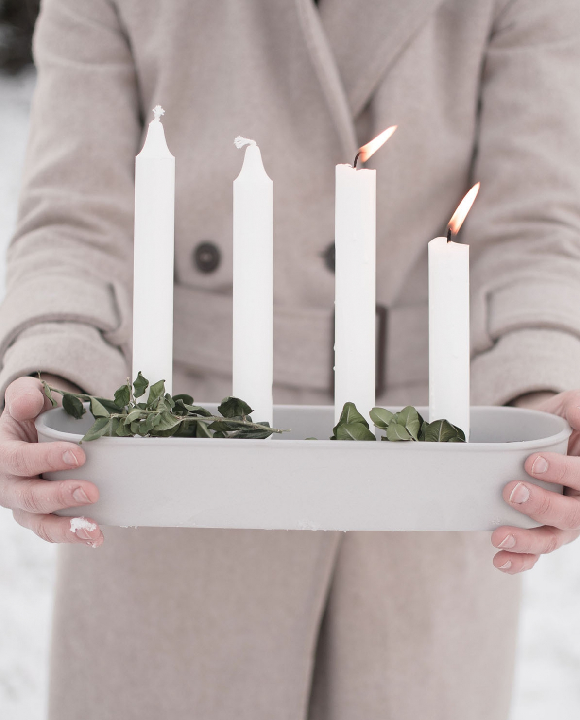 Storefactory - Kerzenhalter Ensta - Weiß Storefactory - Kerzenhalter Ensta - Weiß