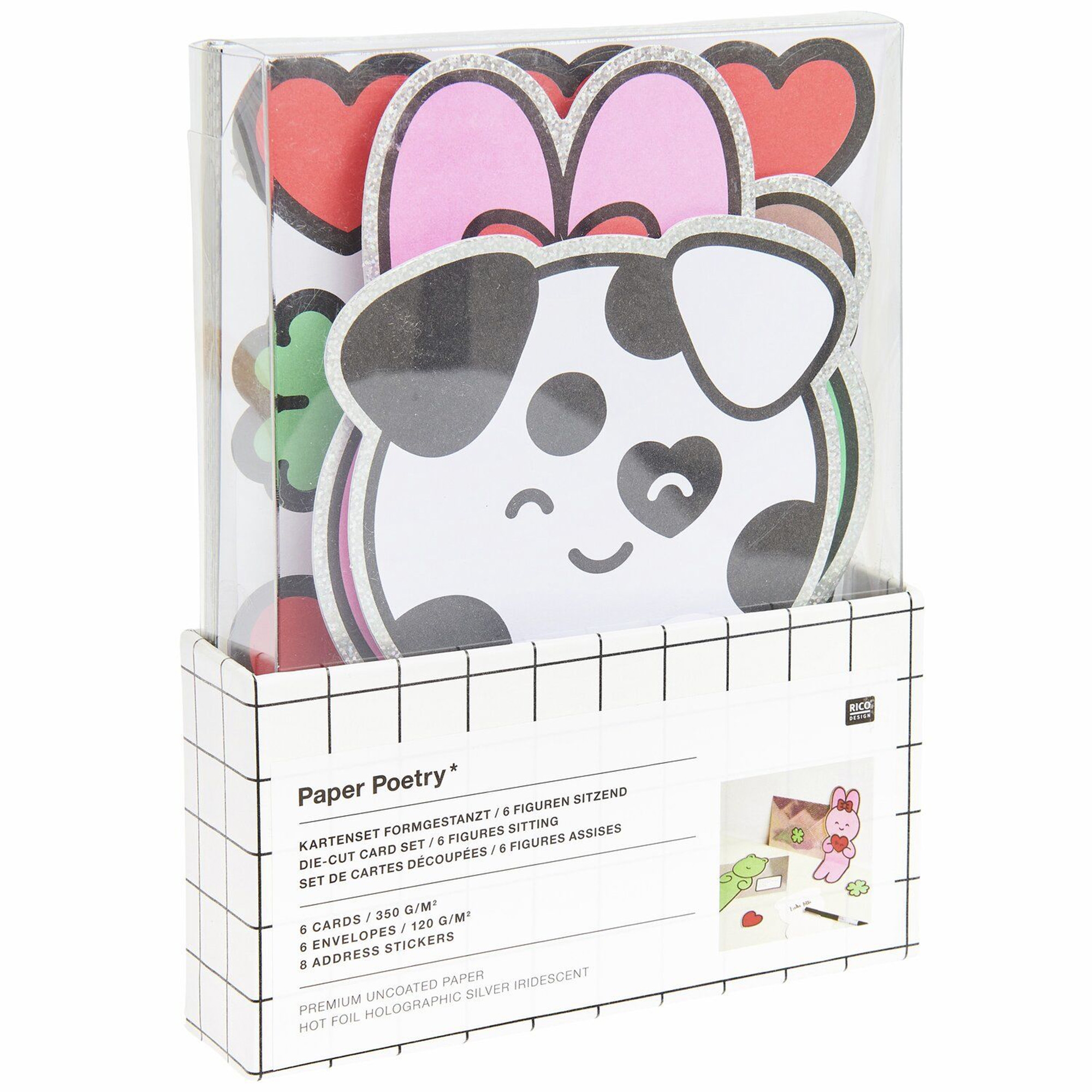 Kartenset "Chingu" Formgestanzt Werbung, Plakat, Kunst