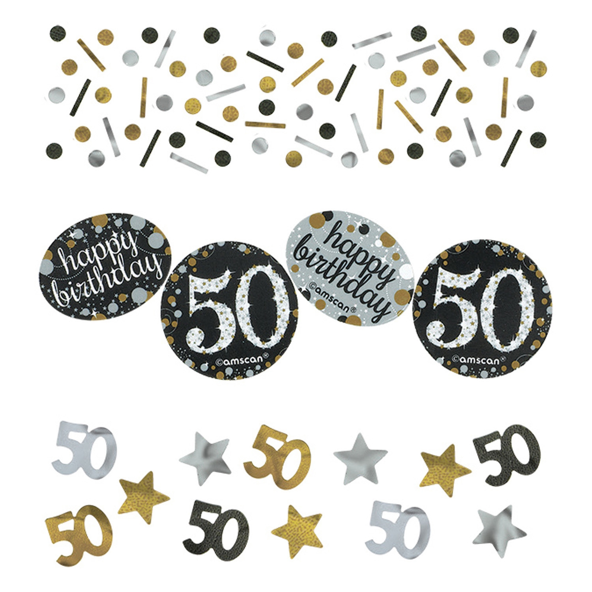 Sparkling Celebration Silber & Gold 50. Geburtstag Konfetti 34g Sparkling Celebration Silber & Gold 50. Geburtstag Konfetti 34g