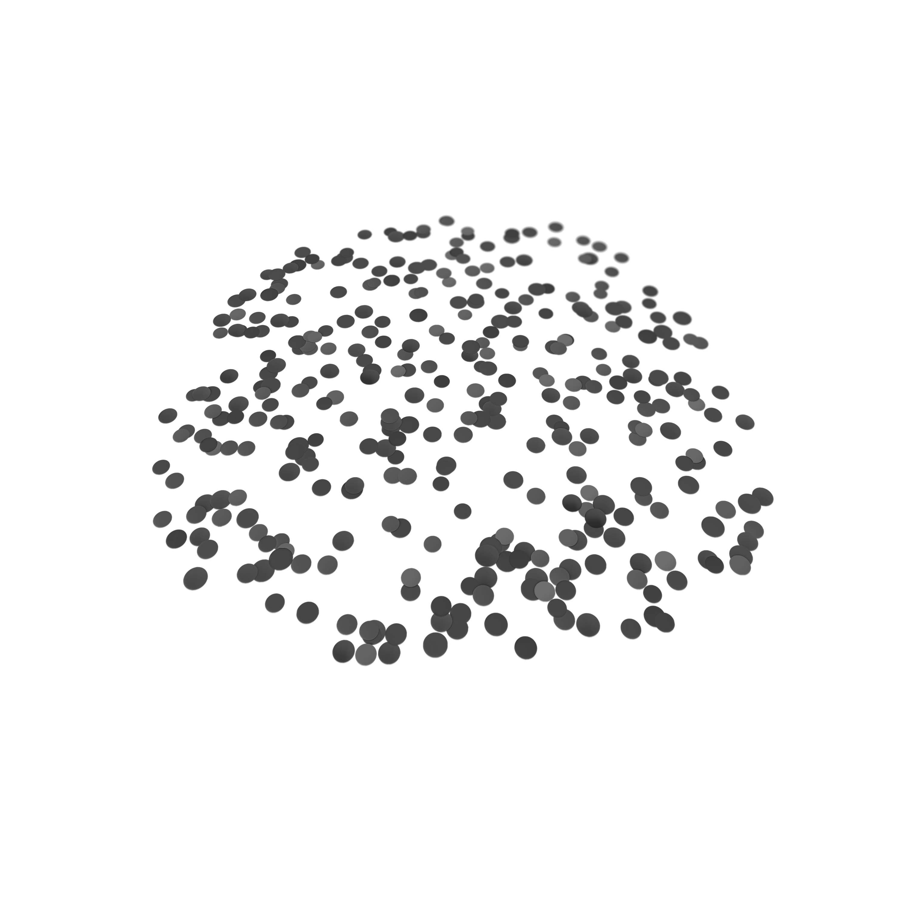 Folienkonfetti 1cm Rund 15g Satin Schwarz