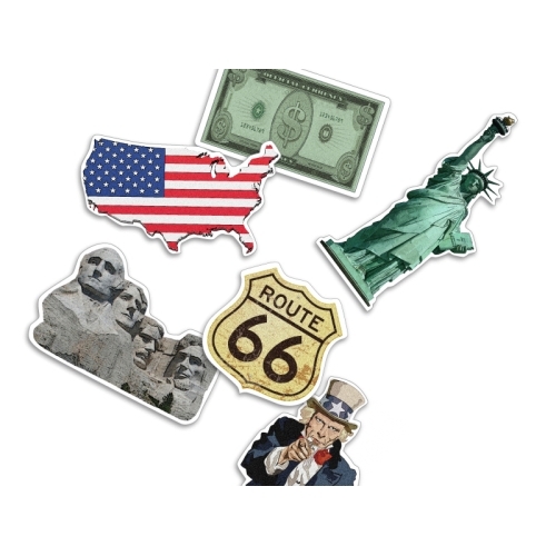 Amerika - XXL Konfetti, 24 Teile Amerika - XXL Konfetti, 24 Teile