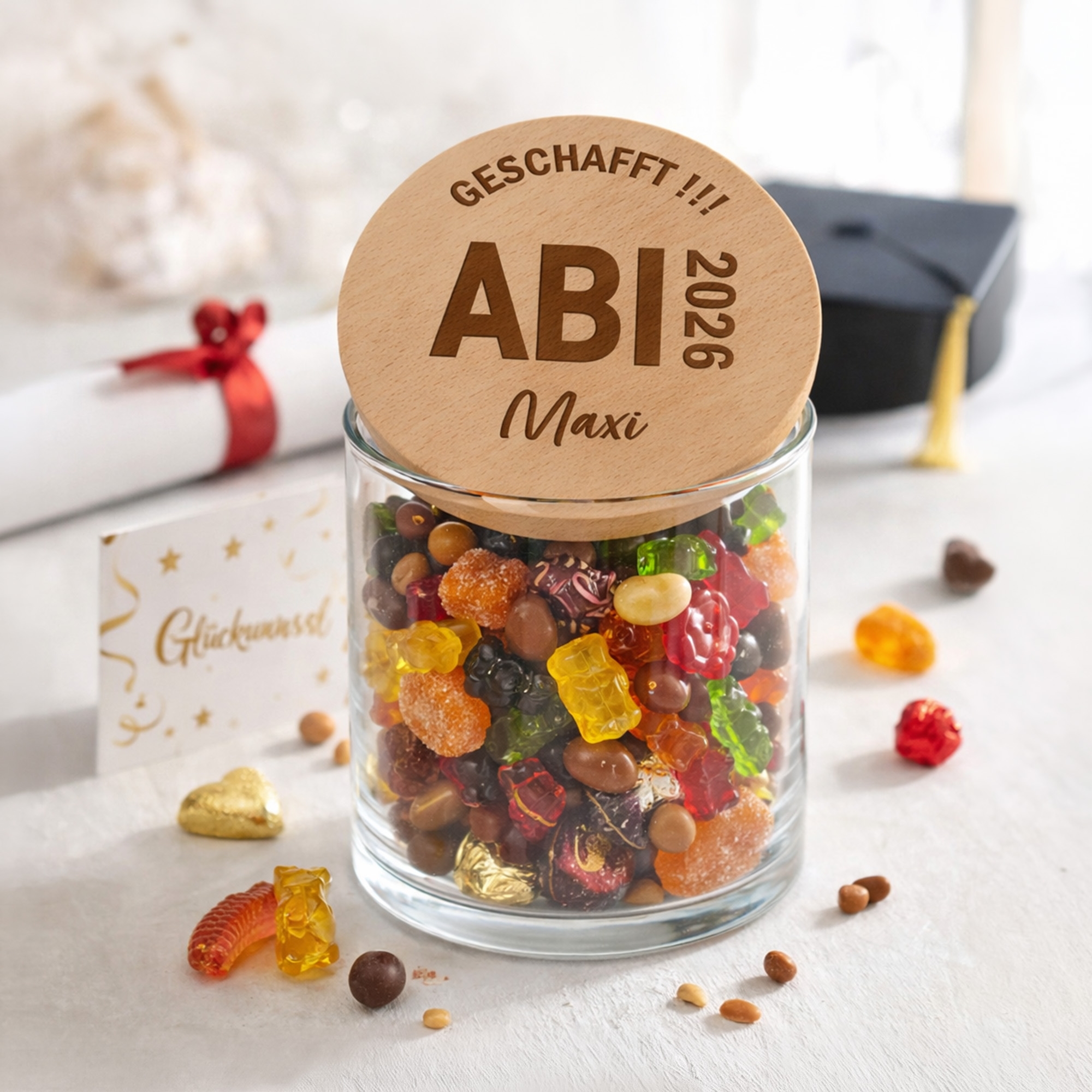 Süßigkeiten, Bonbons, Glasbehälter, Kandierte Frucht, Gemischte Süßigkeit