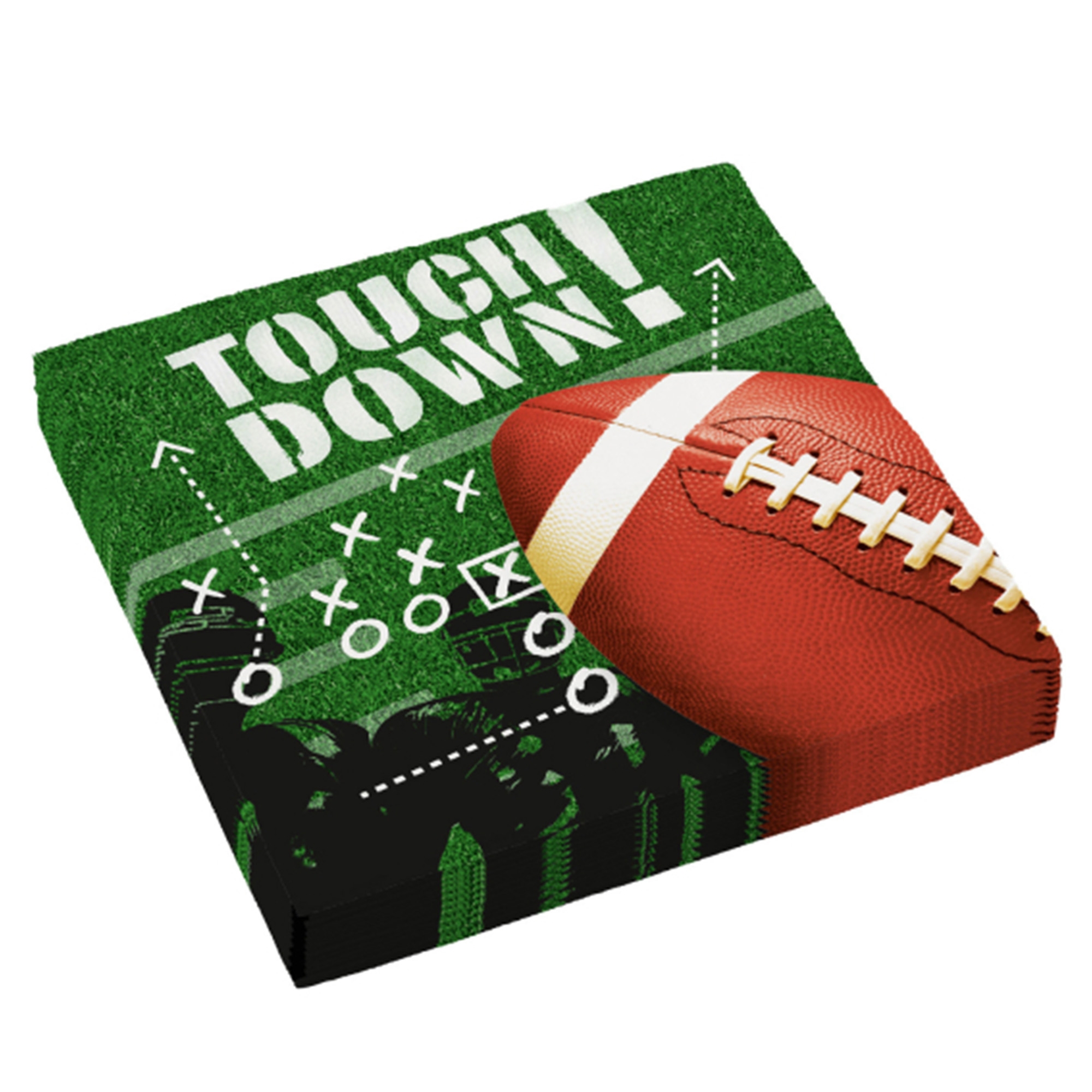 16 Servietten "Touchdown" Amerikanischer Fußball, Amerikanischer Fußball (Ball), Ball, Fußball, Sport