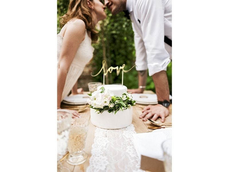 Cake Topper Love Gold Cake Topper Love Gold