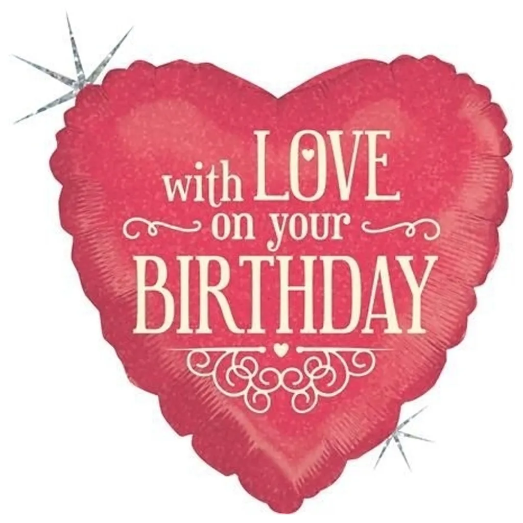 Herzballon, Birthday, Liebe, Dekor, Ballon
