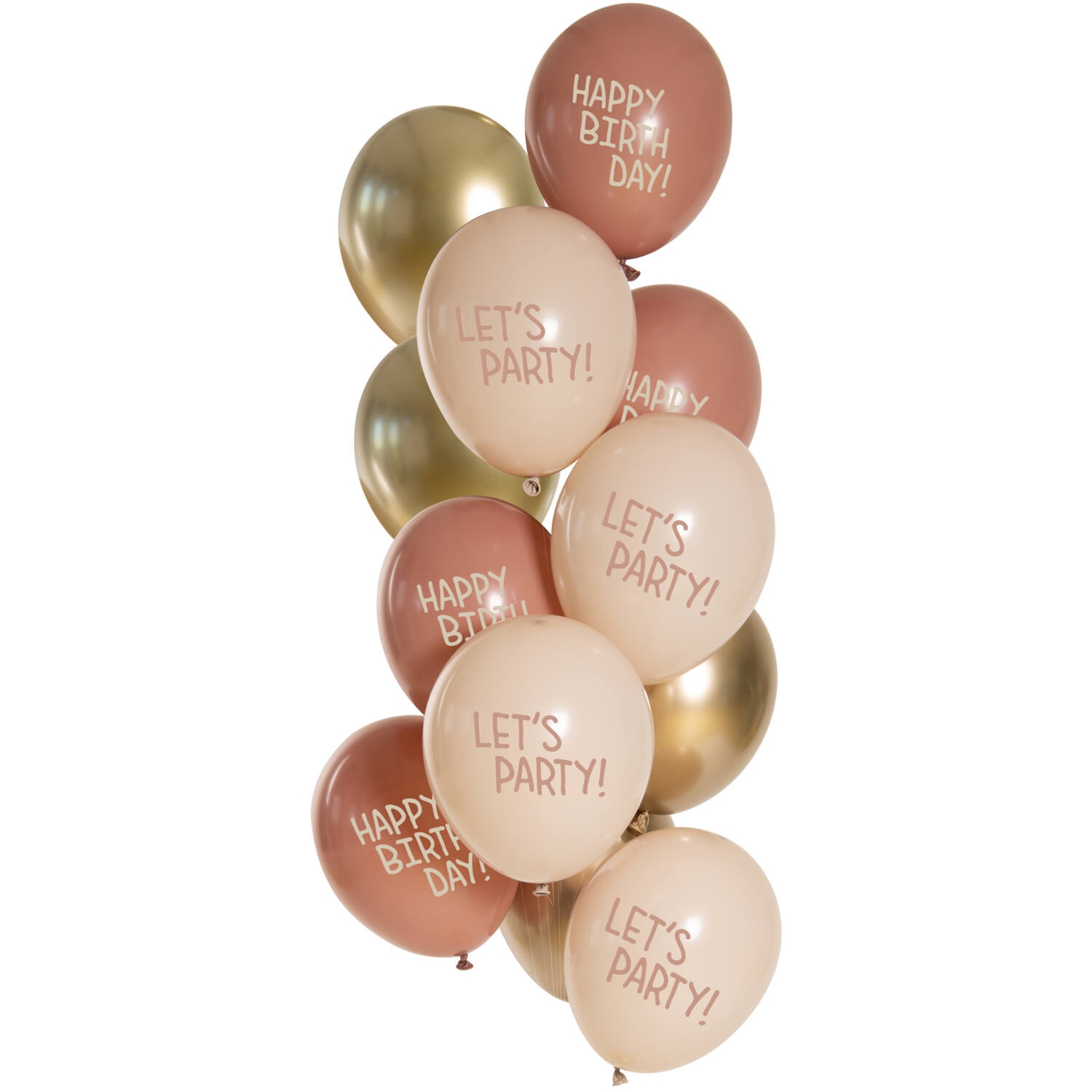 12 Latexballons im Set "Golden Blossom" Ø 33cm Ballon, Leute, Person