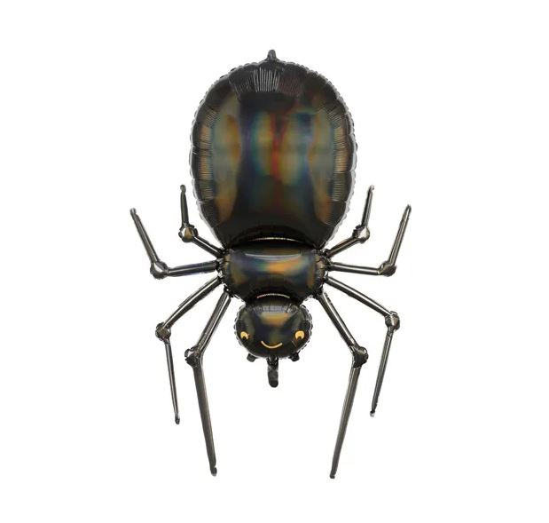 Folienballon "Schimmernde Spinne", ca. 100 cm Folienballon "Schimmernde Spinne", ca. 100 cm