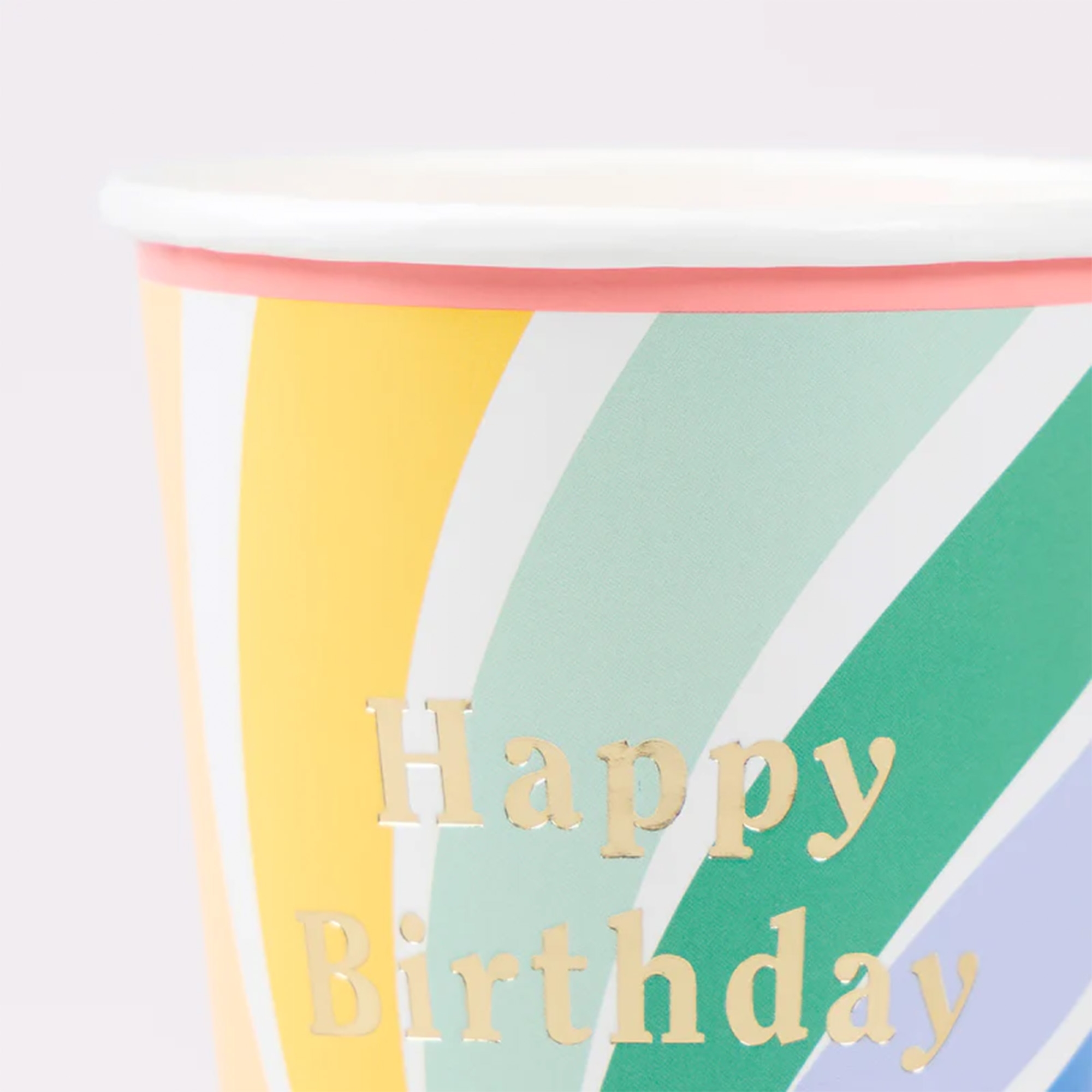 Birthday, 彩色条纹, 纸杯, 杯子, 生日快乐