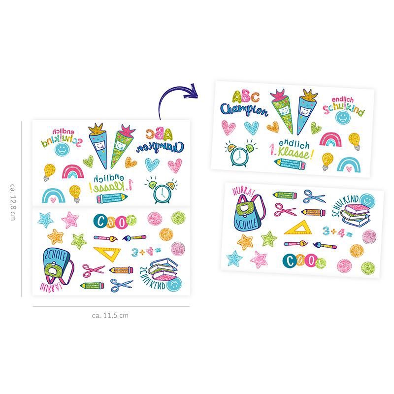 33 Glitzer-Tattoos zum Schulstart 33 Glitzer-Tattoos zum Schulstart