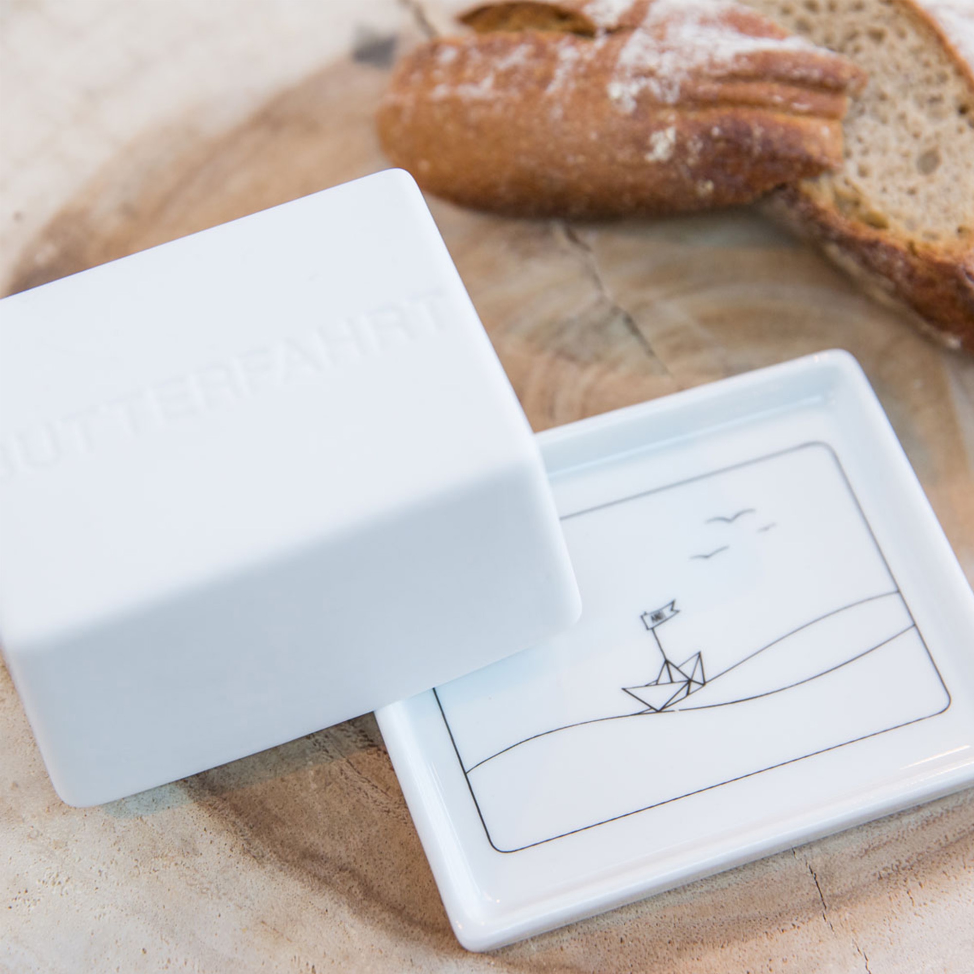 Räder Design - Butterdose "Butterfahrt" klein Brot, Essen