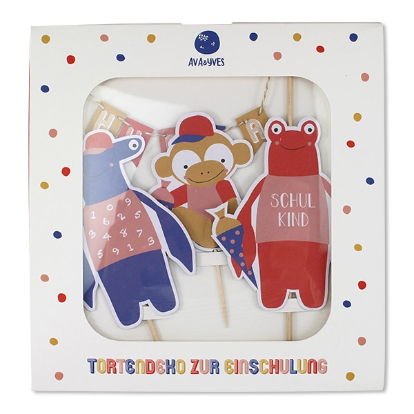 Einschulung - Tortendeko "Affe, Hummer, Hammerhai" Einschulung - Tortendeko "Affe, Hummer, Hammerhai"