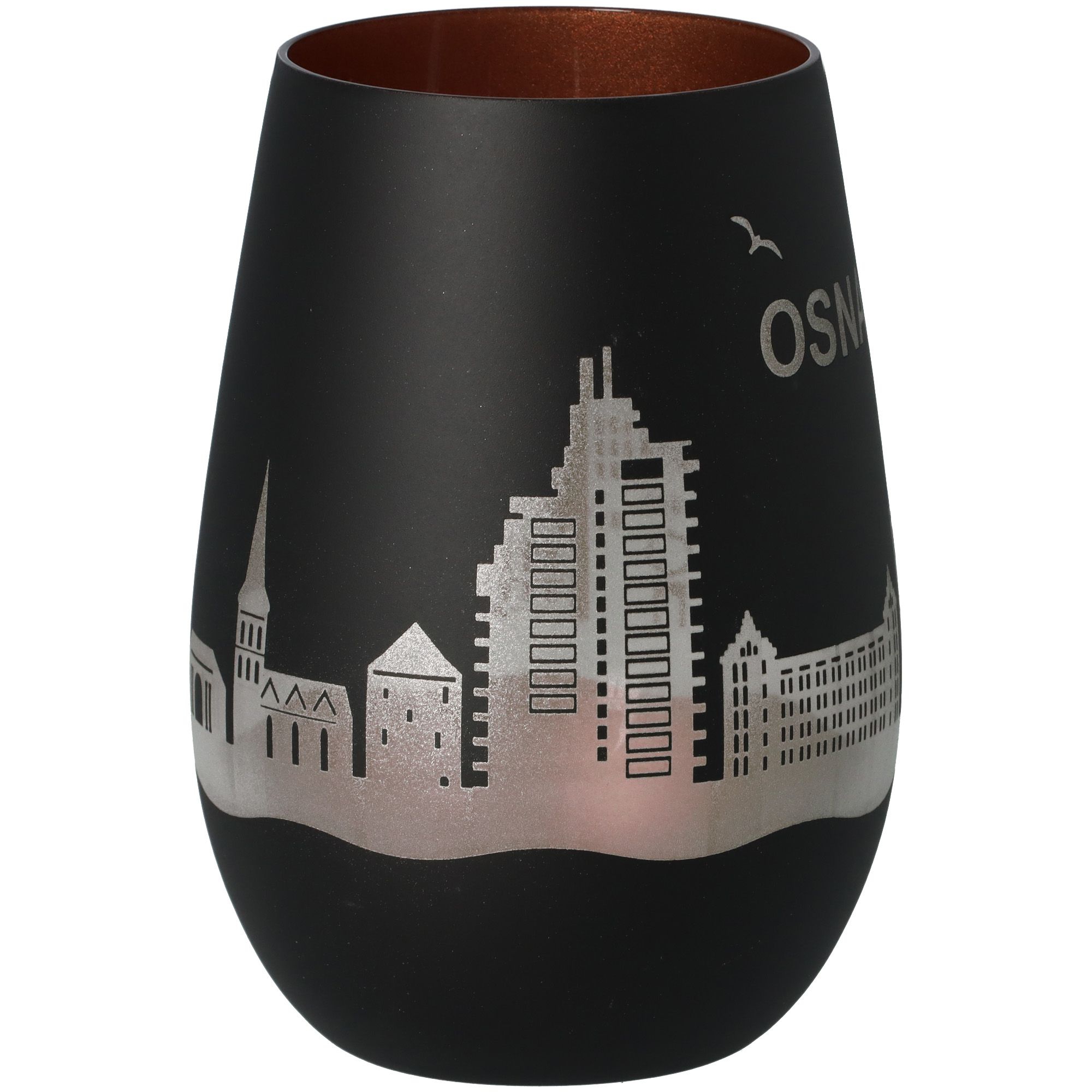 Windlicht Skyline Osnabrück Schwarz/Bronze Windlicht Skyline Osnabrück Schwarz/Bronze