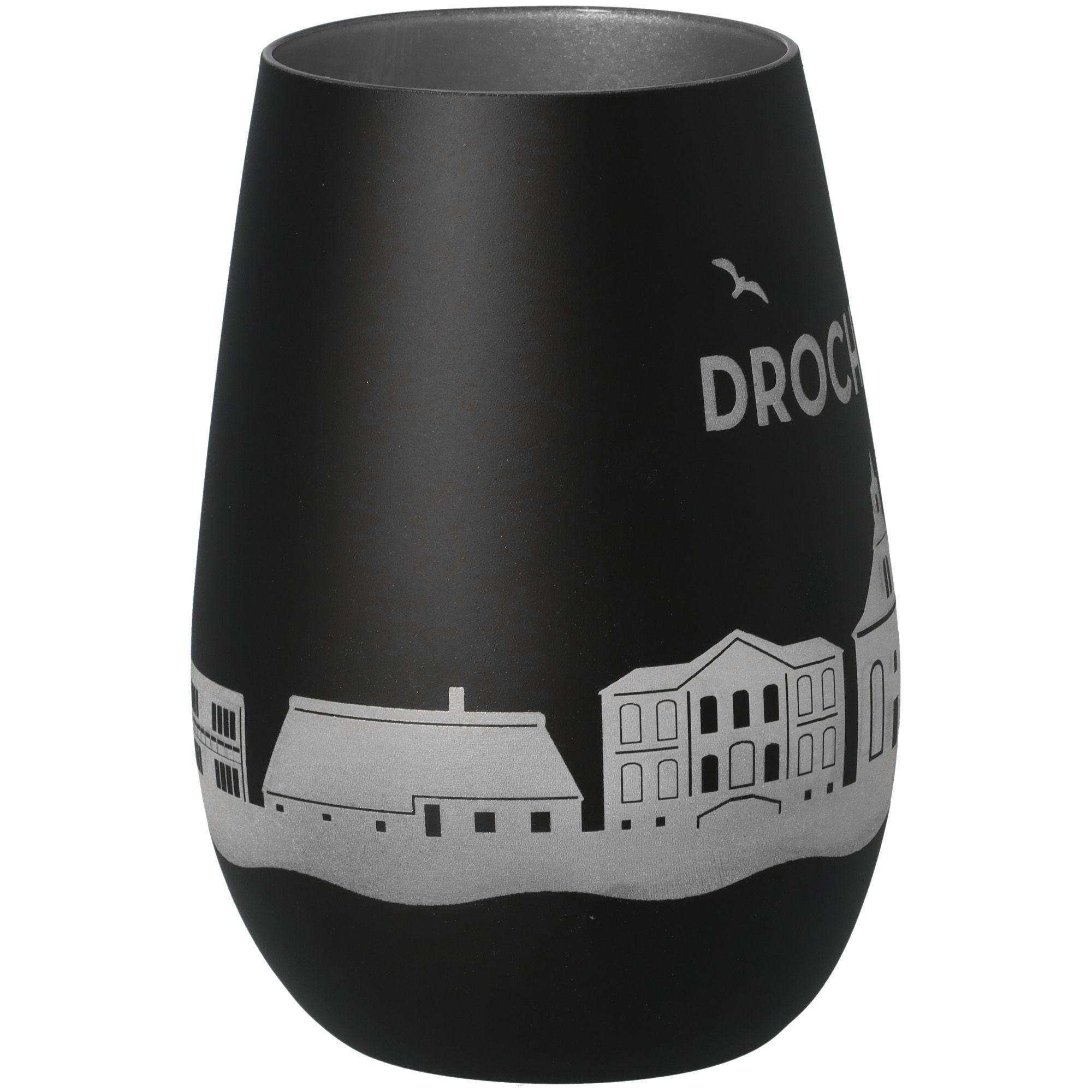 Windlicht Skyline Drochtersen Schwarz/Silber