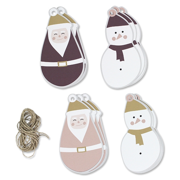 Geschenkanhänger Weihnachten Rosa/Aubergine Geschenkanhänger Weihnachten Rosa/Aubergine